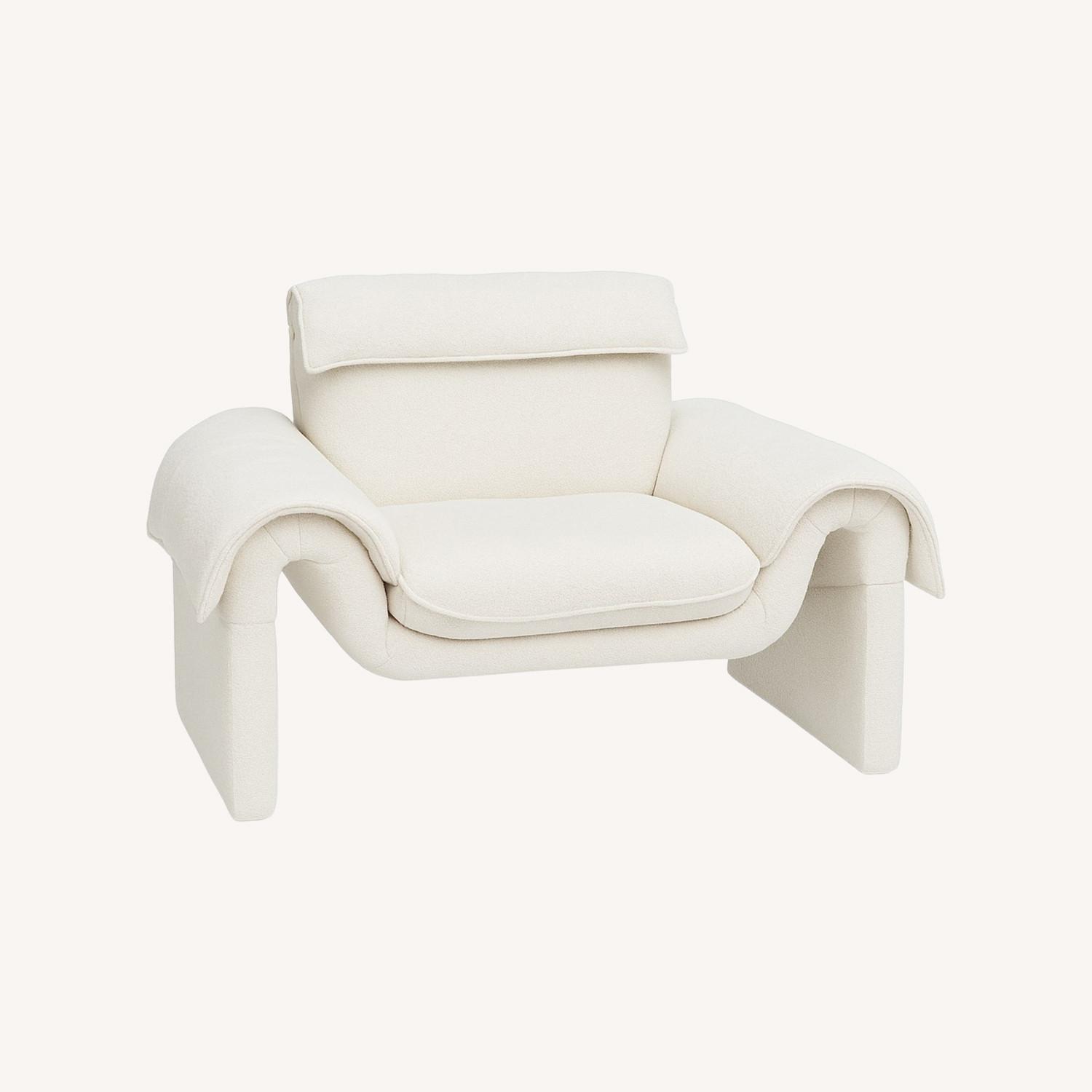 De Sede Ds-2011 White Boucle Accent Chair - image-0