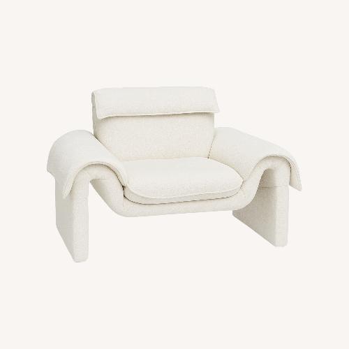 Used De Sede Ds-2011 White Boucle Accent Chair for sale on AptDeco
