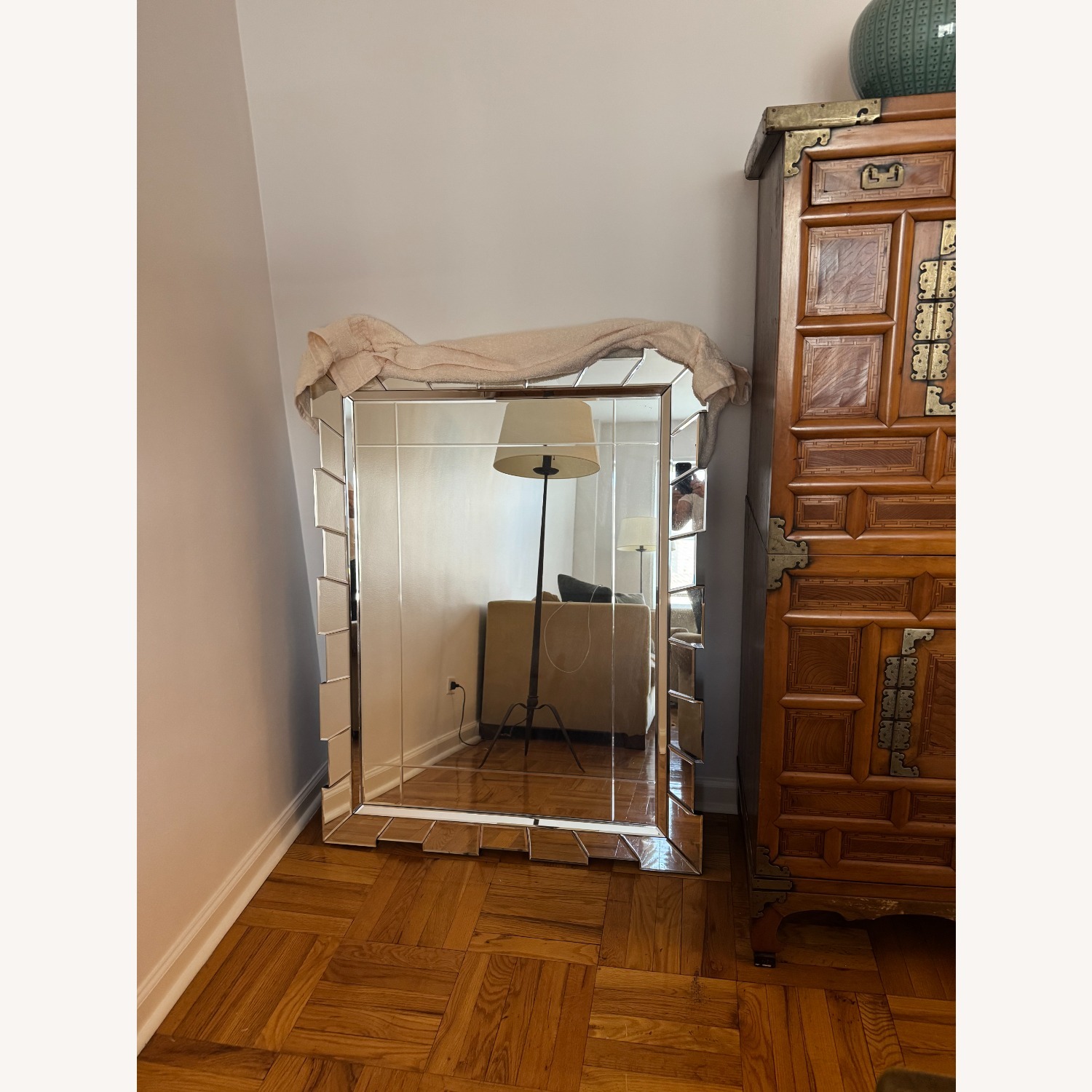 Vintage/Antique Finds Glass Floor Mirror - image-3