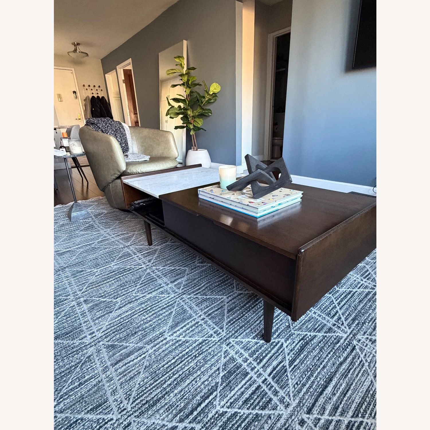 West Elm Mid-Century Pop Up Coffee Table - image-1