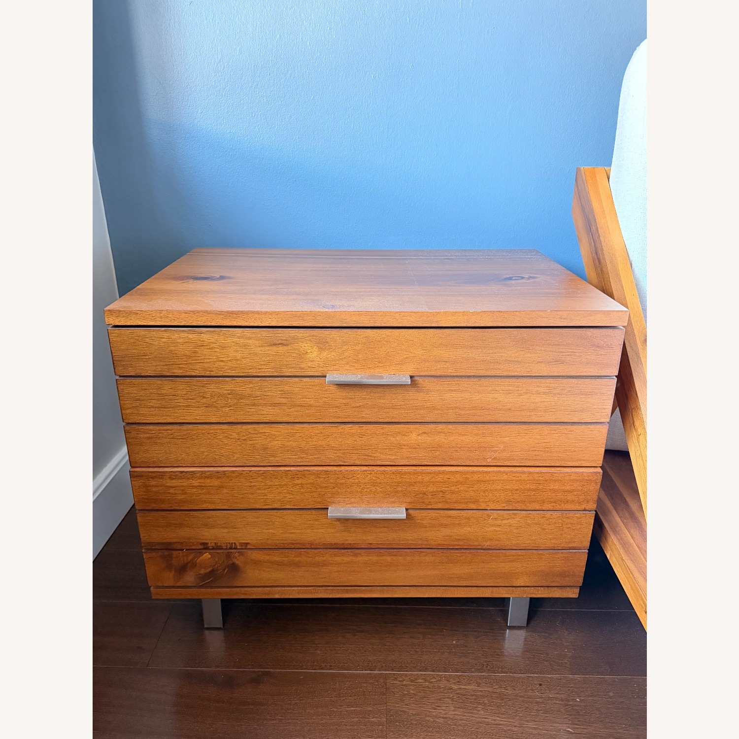 CB2 Linear Wood Nightstand - image-1