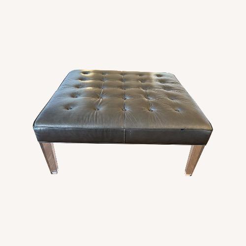 Used Mitchell Gold + Bob Williams Kira Light Gray Ottoman for sale on AptDeco