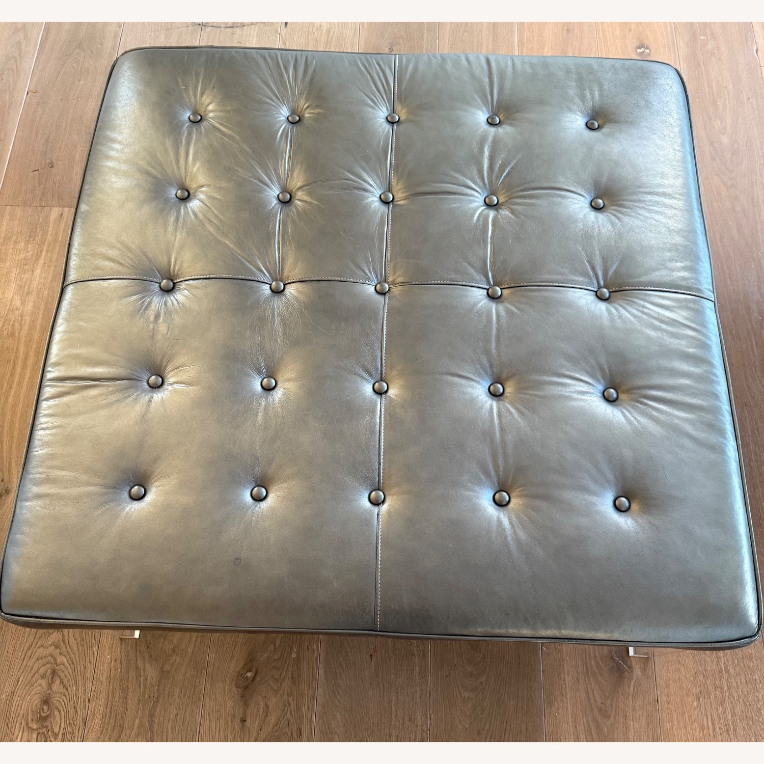 Mitchell Gold + Bob Williams Kira Light Gray Ottoman - image-2