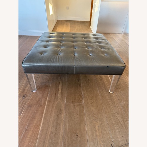 Used Mitchell Gold + Bob Williams Kira Light Gray Ottoman for sale on AptDeco