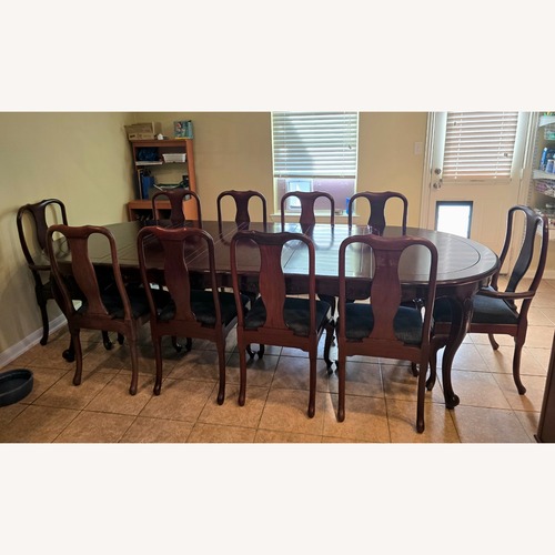 Used Wood Dining Set for sale on AptDeco