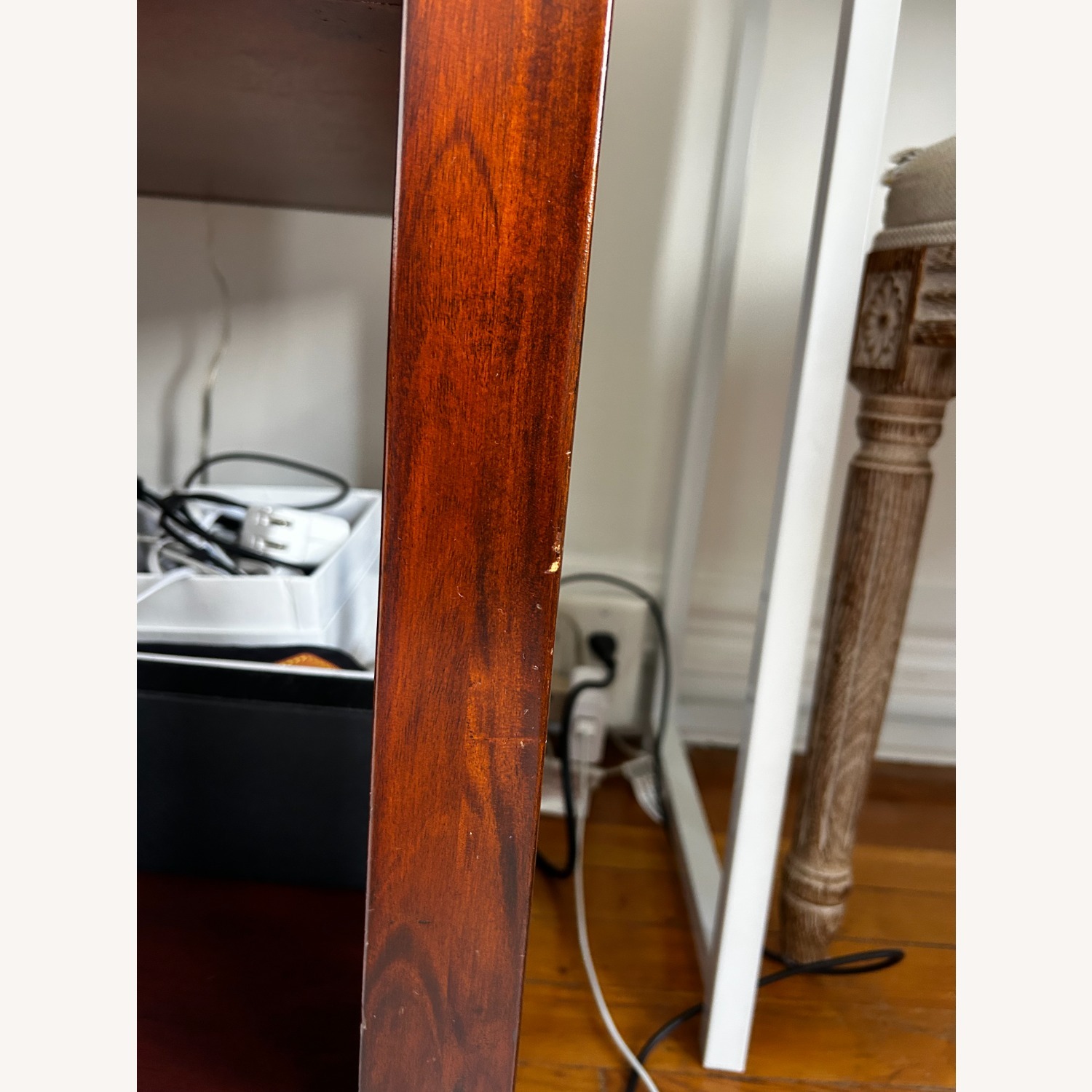 Pottery Barn Dark Brown Wood Nightstands - image-3