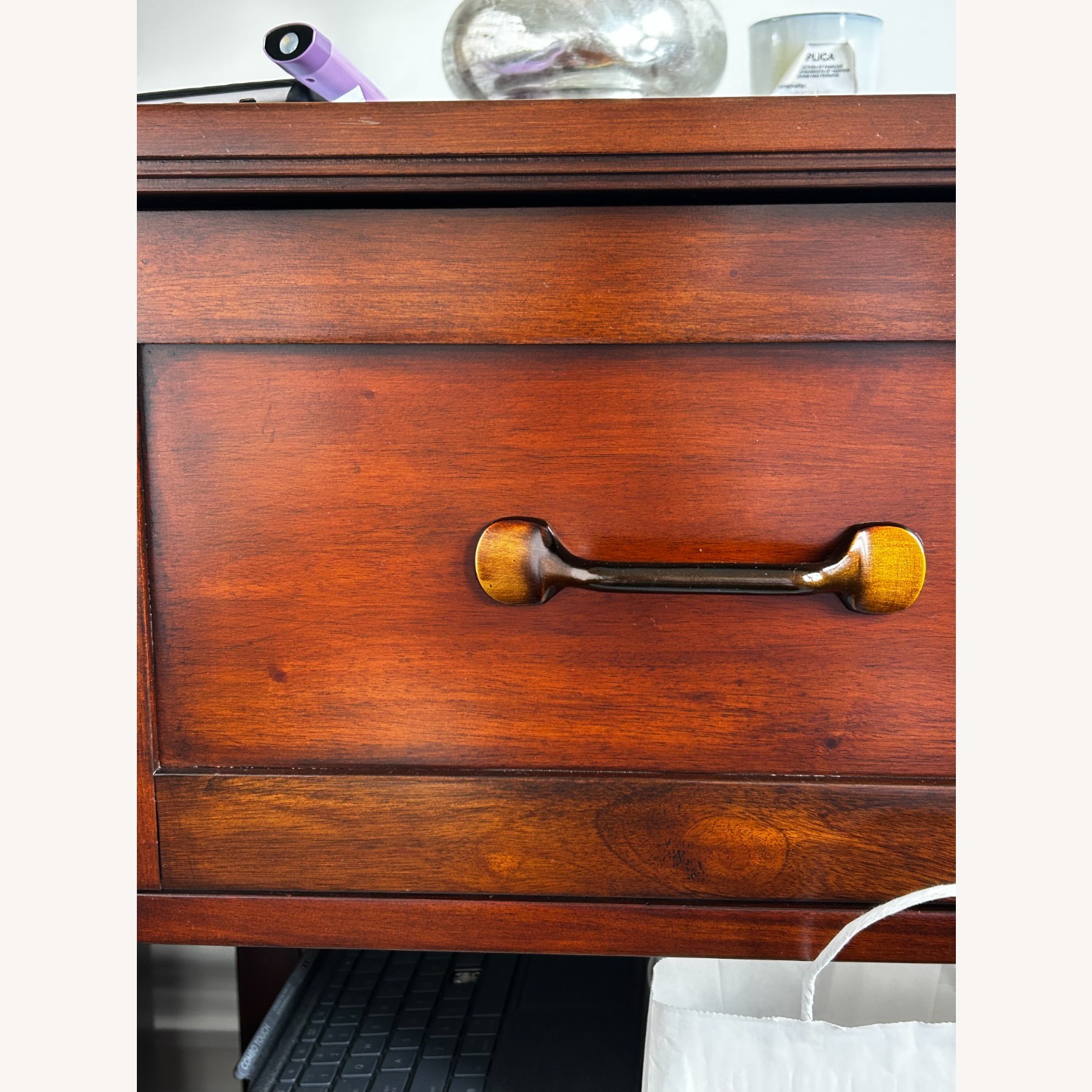 Pottery Barn Dark Brown Wood Nightstands - image-5