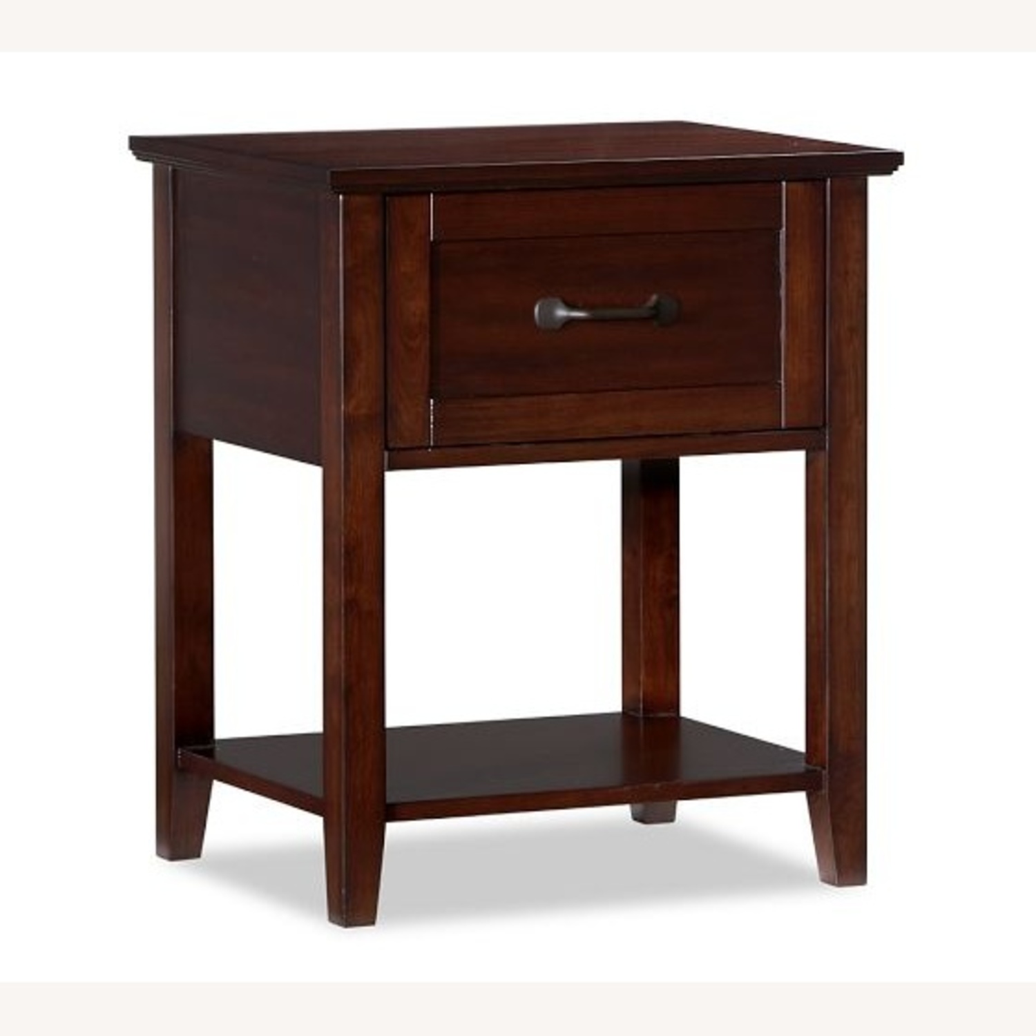 Pottery Barn Dark Brown Wood Nightstands - image-7
