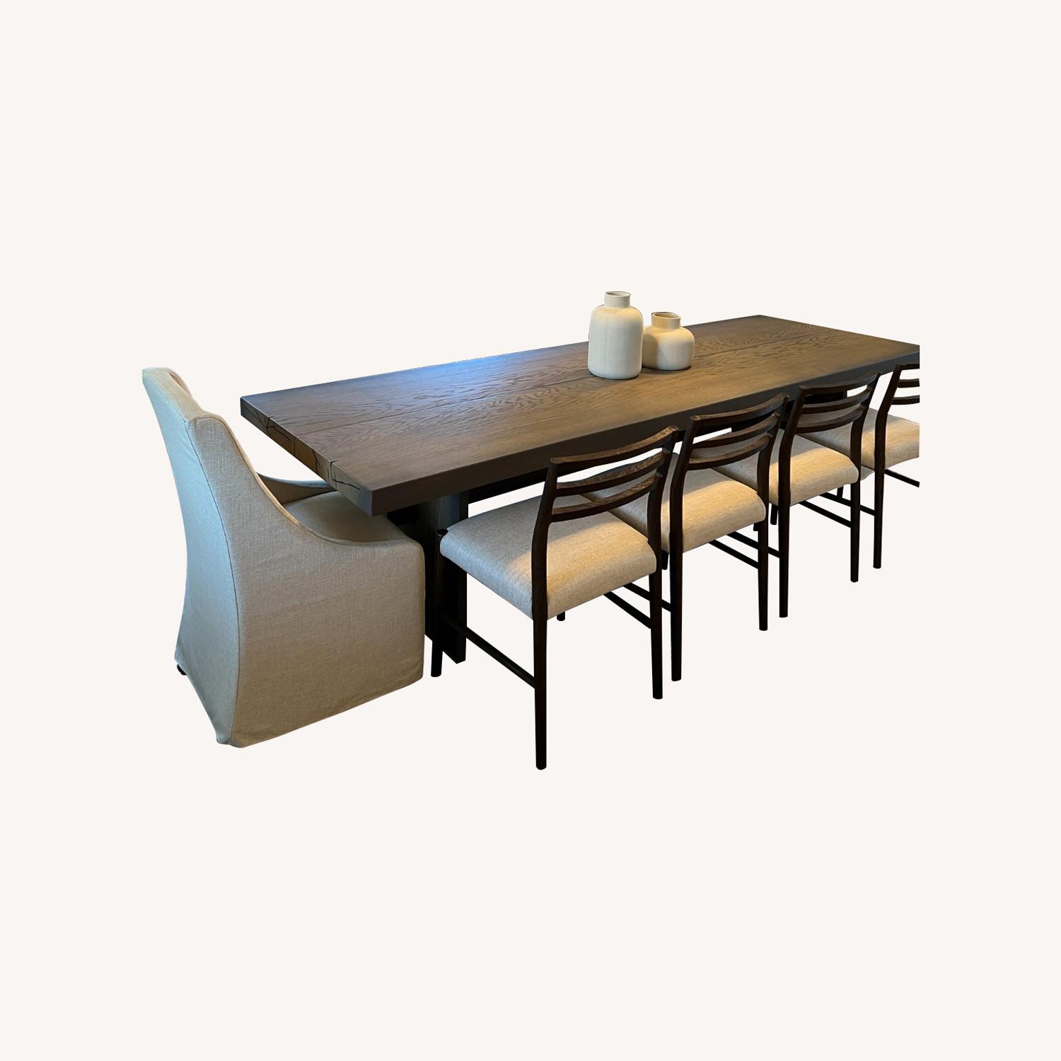 Arhaus Mihaela Chestnut Wood Dining Table 120" - image-0