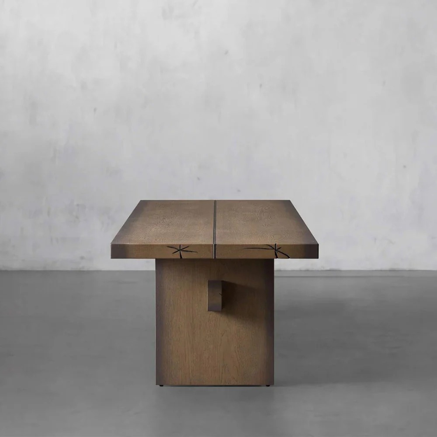 Arhaus Mihaela Chestnut Wood Dining Table 120" - image-3