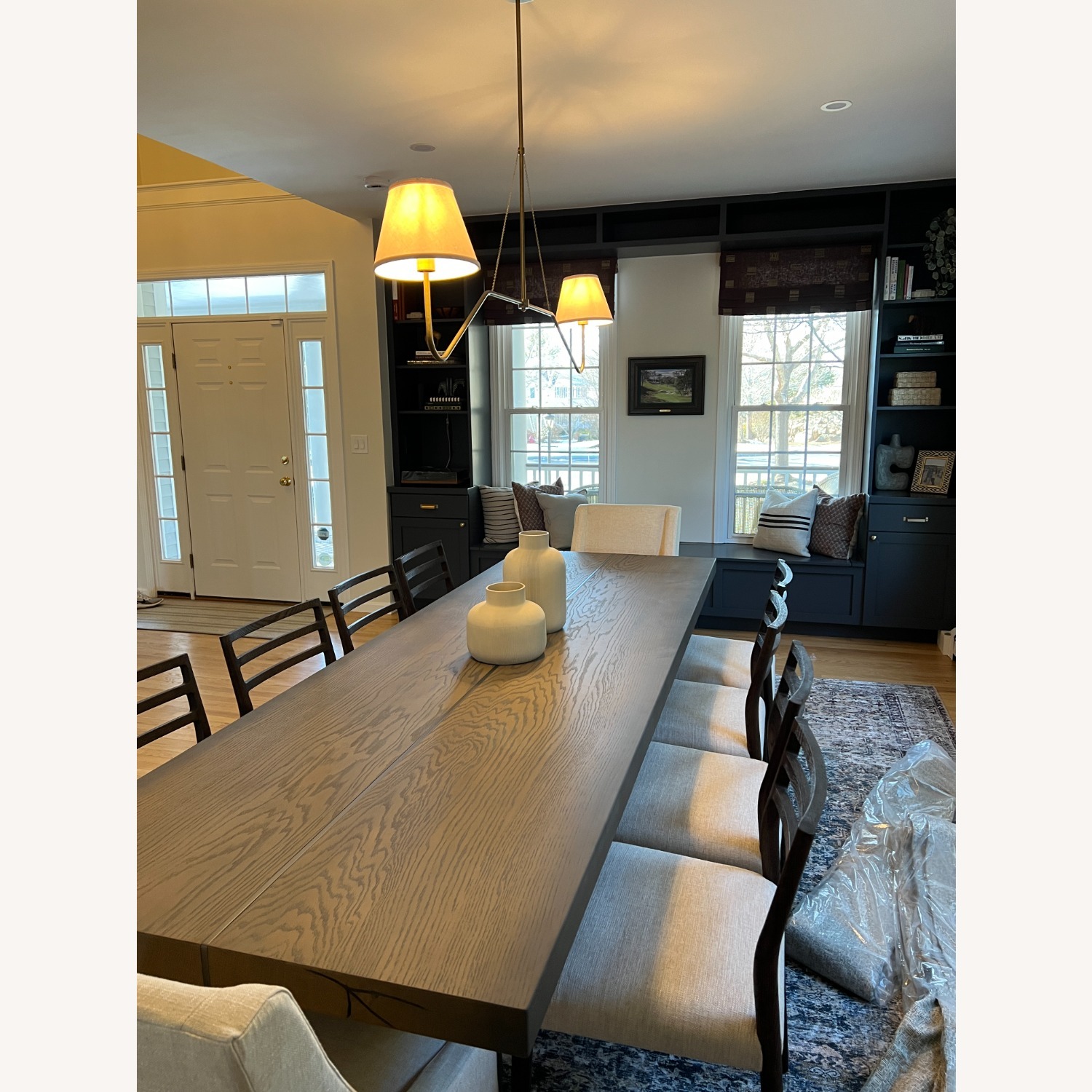 Arhaus Mihaela Chestnut Wood Dining Table 120" - image-2