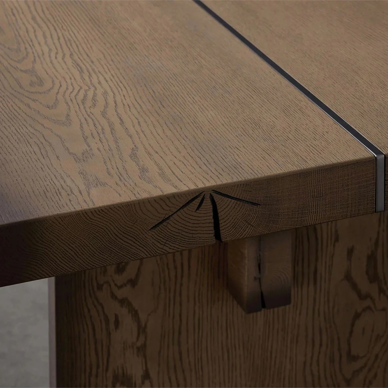 Arhaus Mihaela Chestnut Wood Dining Table 120" - image-5