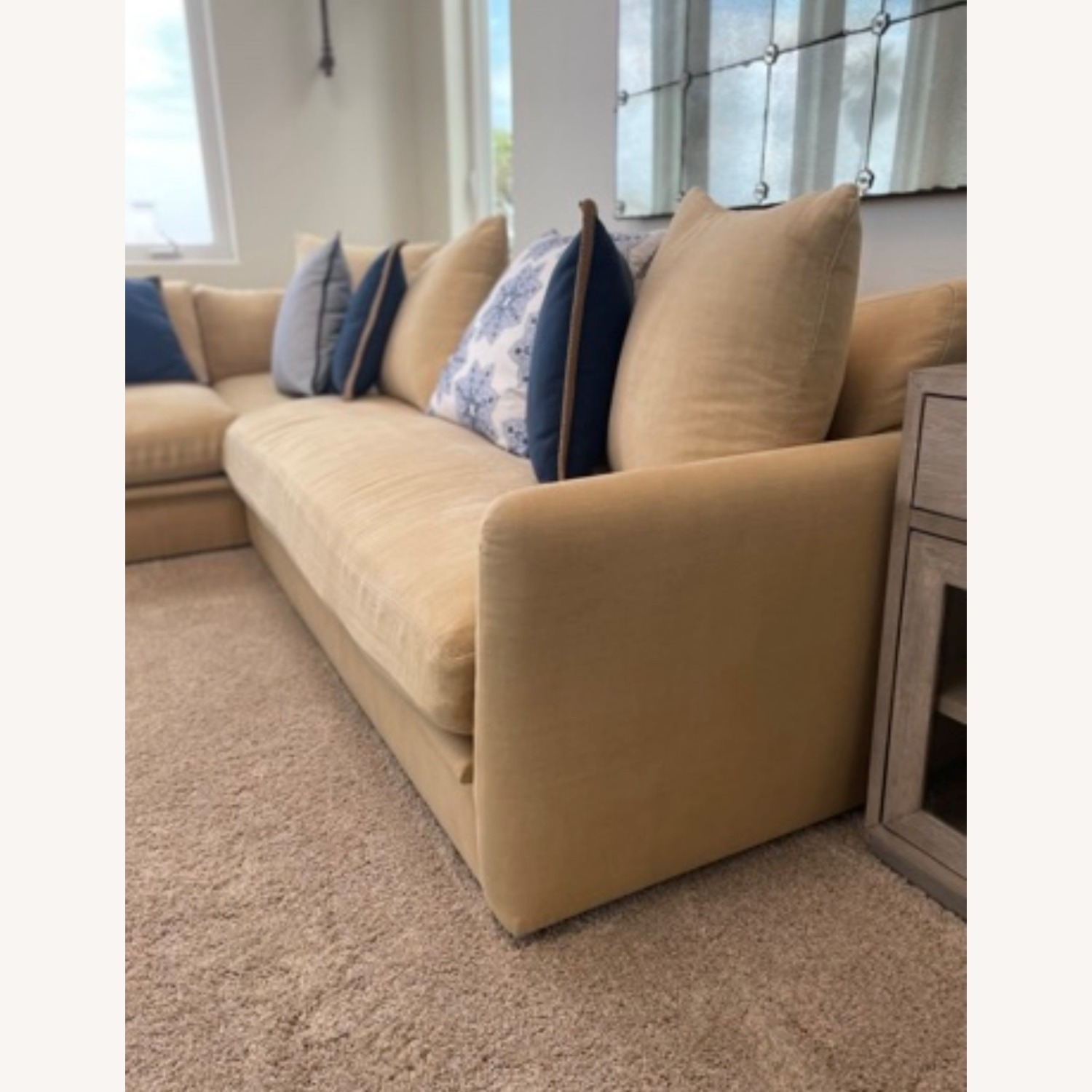 Custom Craft Linen 2 Piece Sectional - image-3