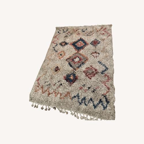 Used Bohemian Multi-Color Plush Rug for sale on AptDeco