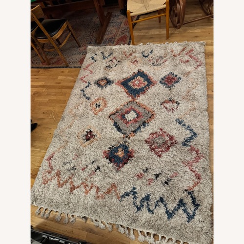 Used Bohemian Multi-Color Plush Rug for sale on AptDeco