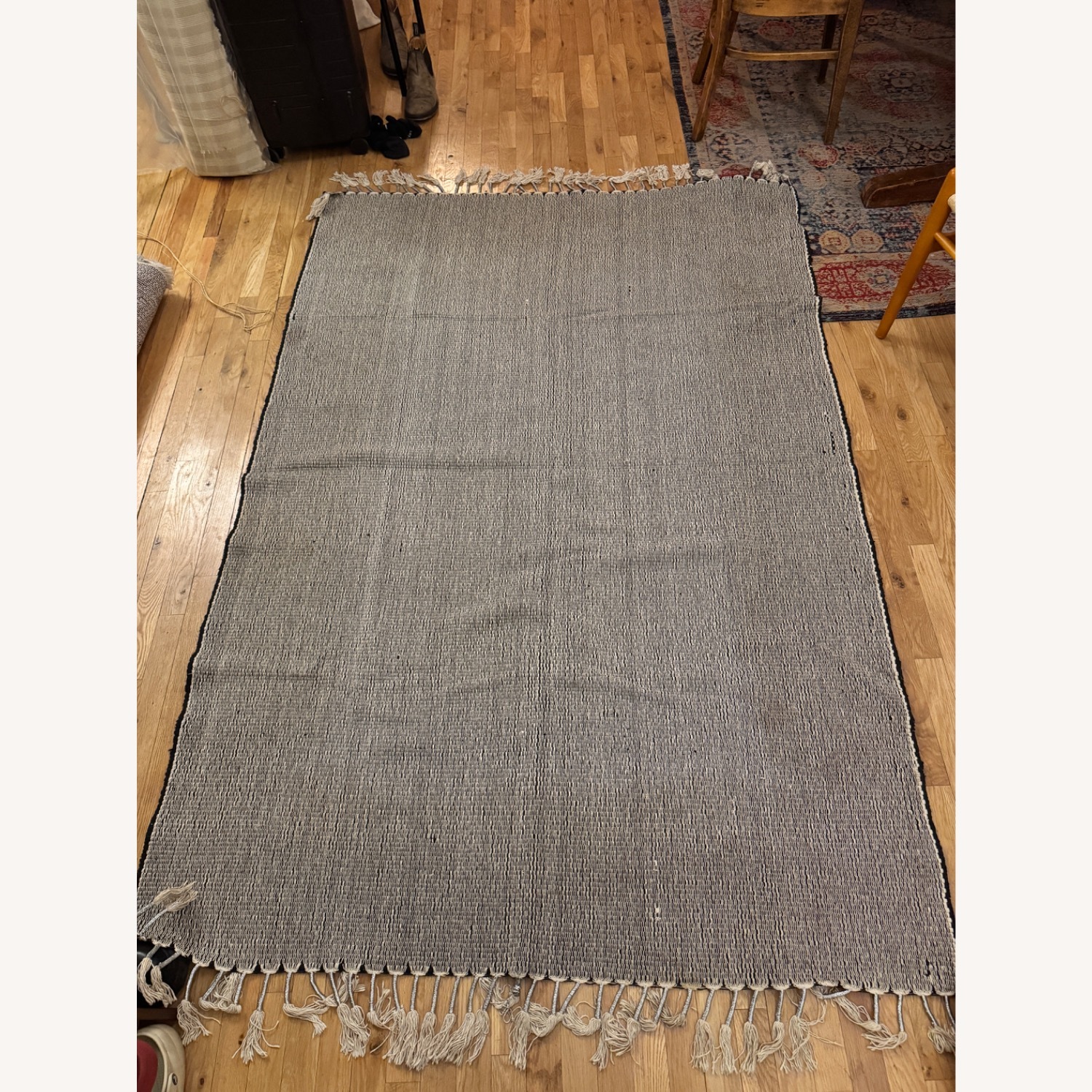 Woven Wool Moroccan Area Rug - image-3