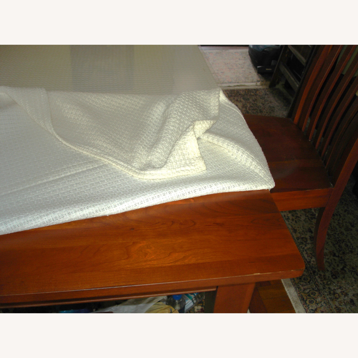 Ethan Allen Light Brown Wood Dining Table - image-3