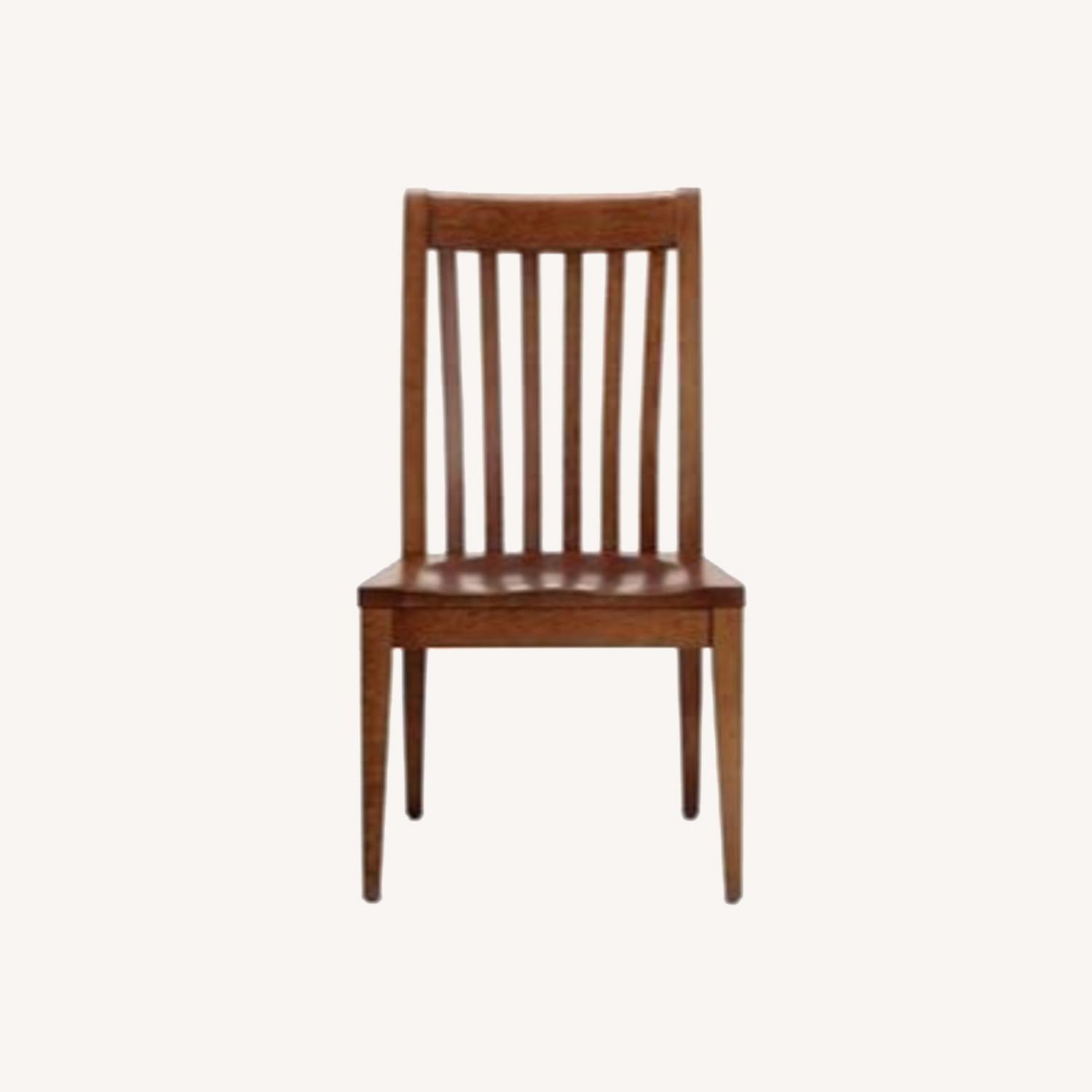 Ethan Allen Light Brown Wood Dining Chairs - image-0