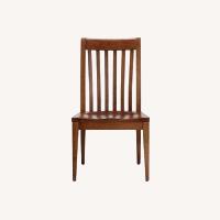 Ethan Allen Light Brown Wood Dining Chairs