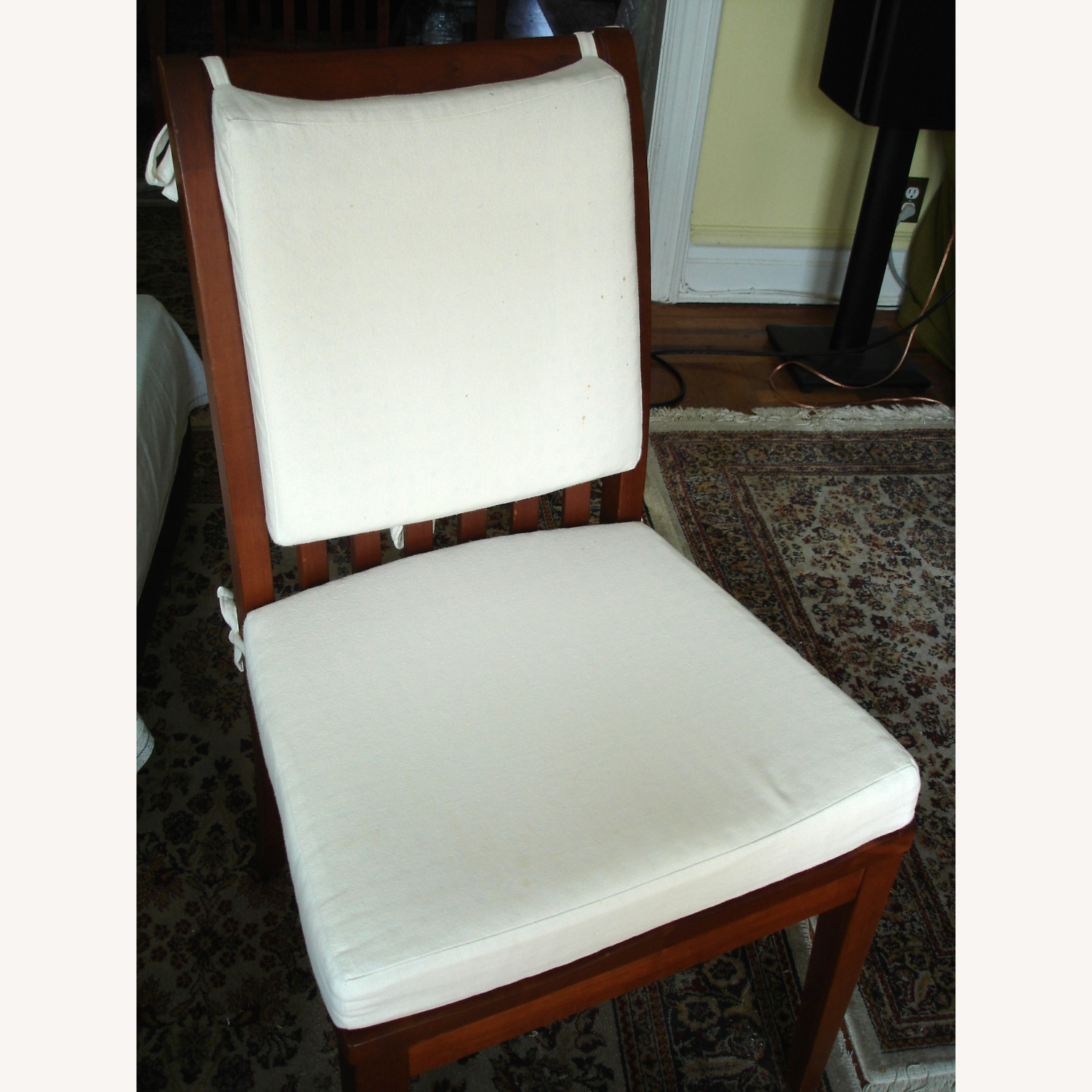 Ethan Allen Light Brown Wood Dining Chairs - image-2
