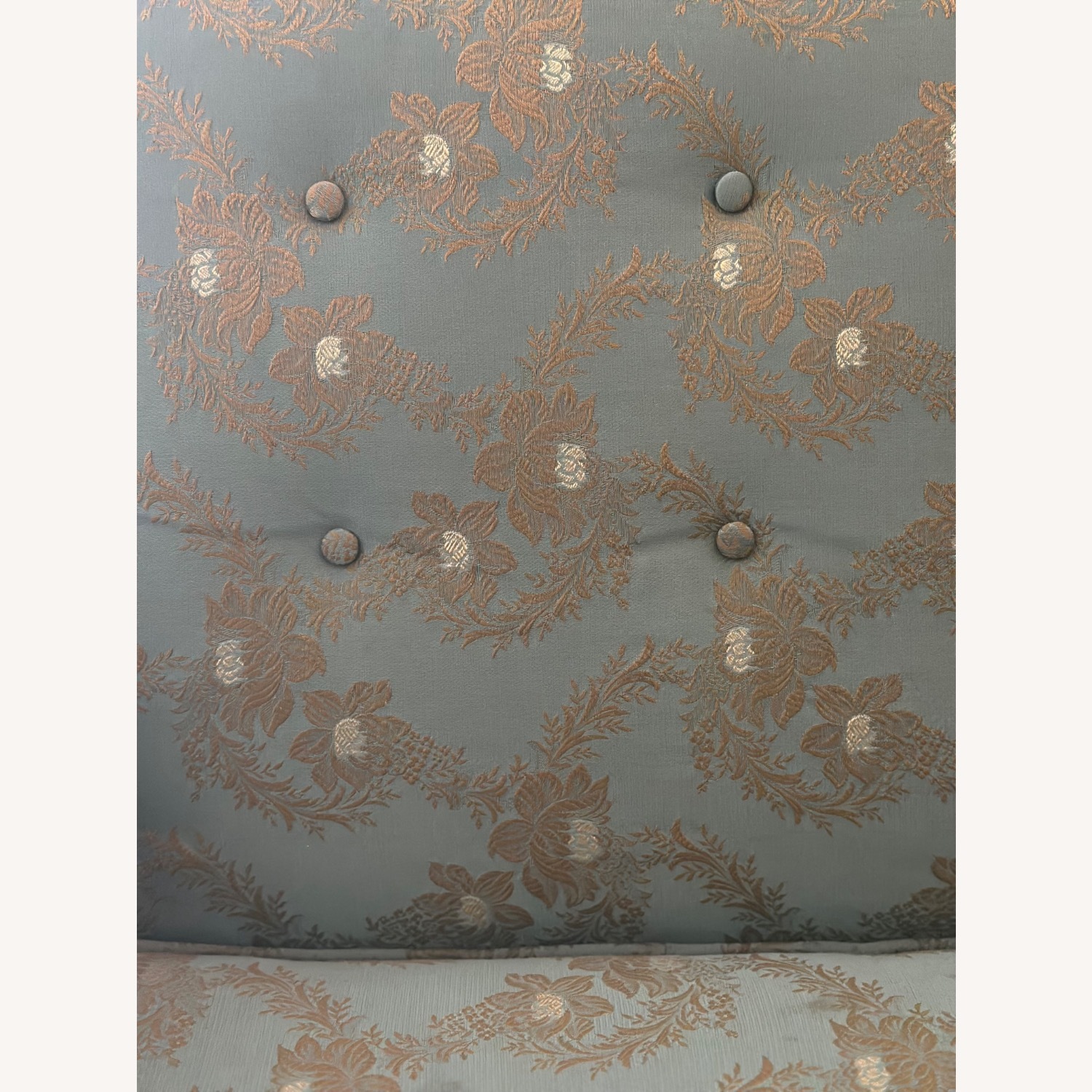 Vintage/Antique Finds Blue Fabric Accent Chair - image-7