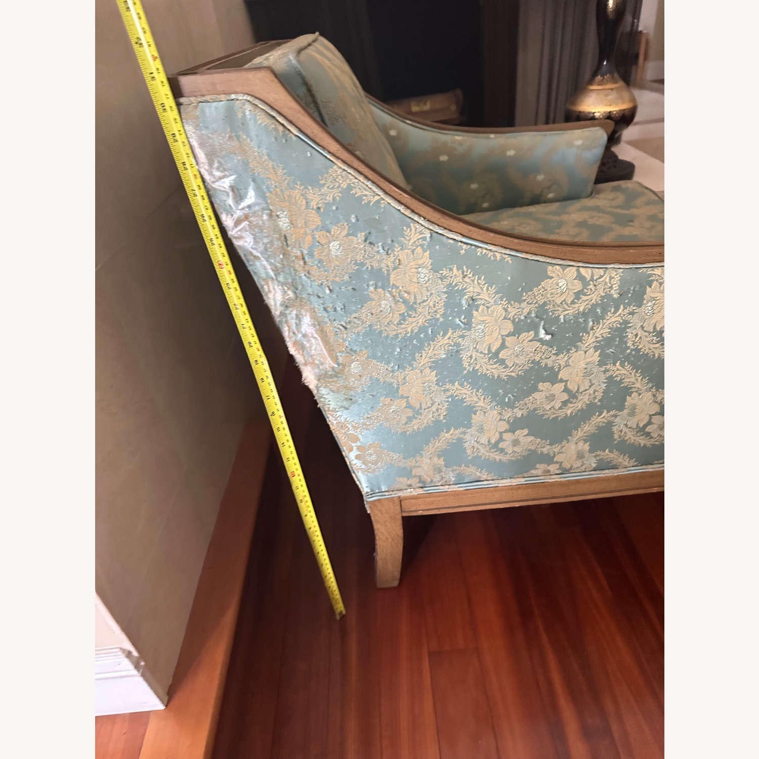 Vintage/Antique Finds Blue Fabric Accent Chair - image-5