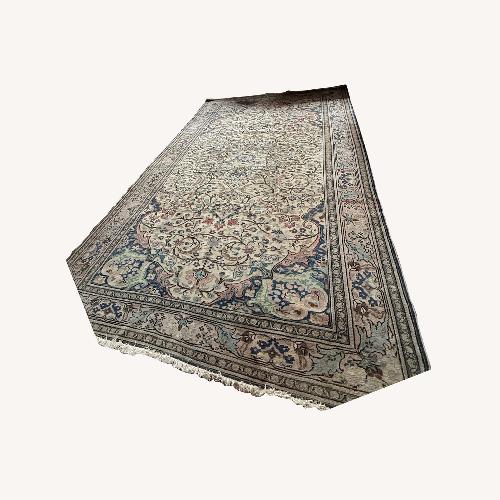 Used Vintage Turkish Art Deco Area Rug for sale on AptDeco
