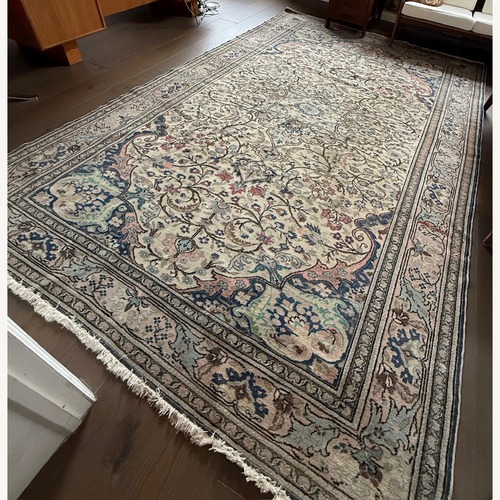 Used Vintage Turkish Art Deco Area Rug for sale on AptDeco