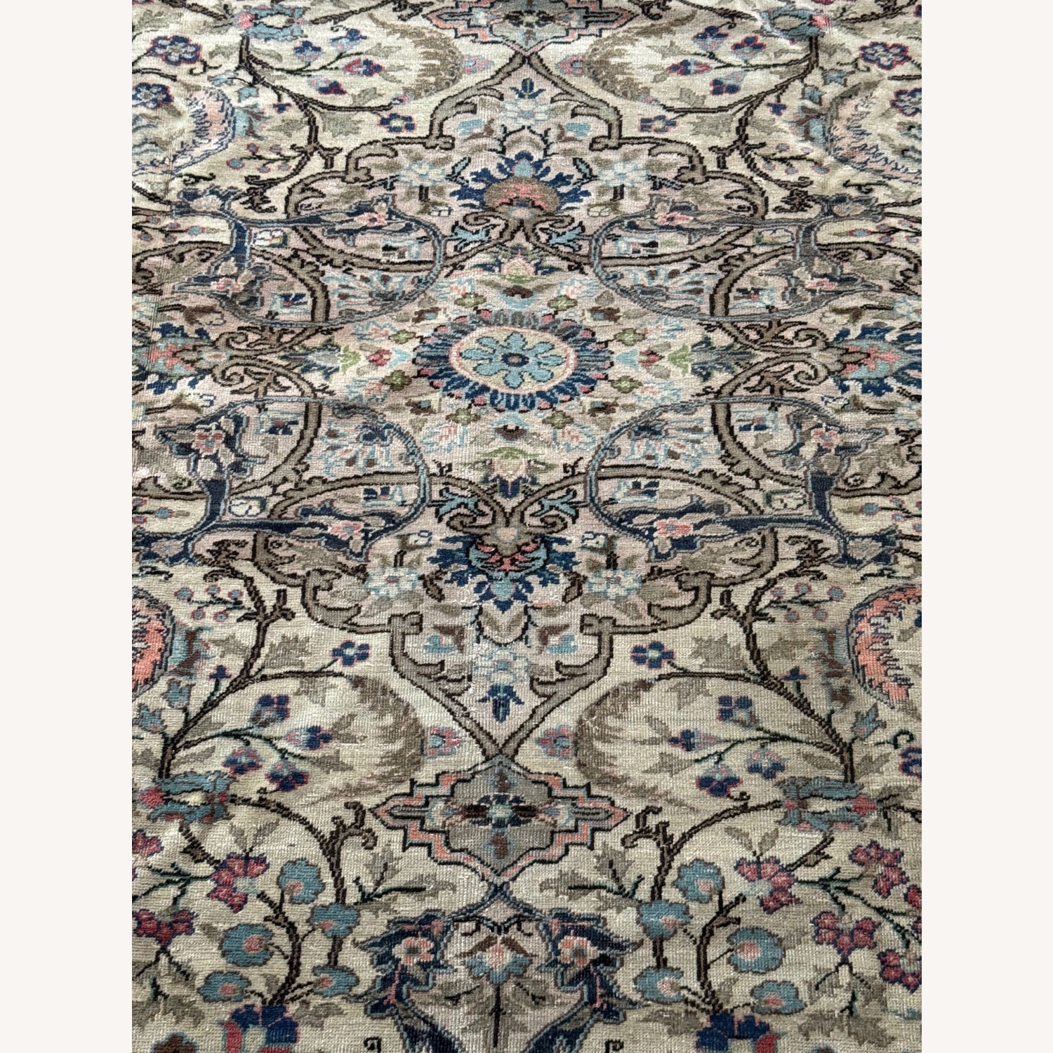 Vintage Turkish Art Deco Area Rug - image-3