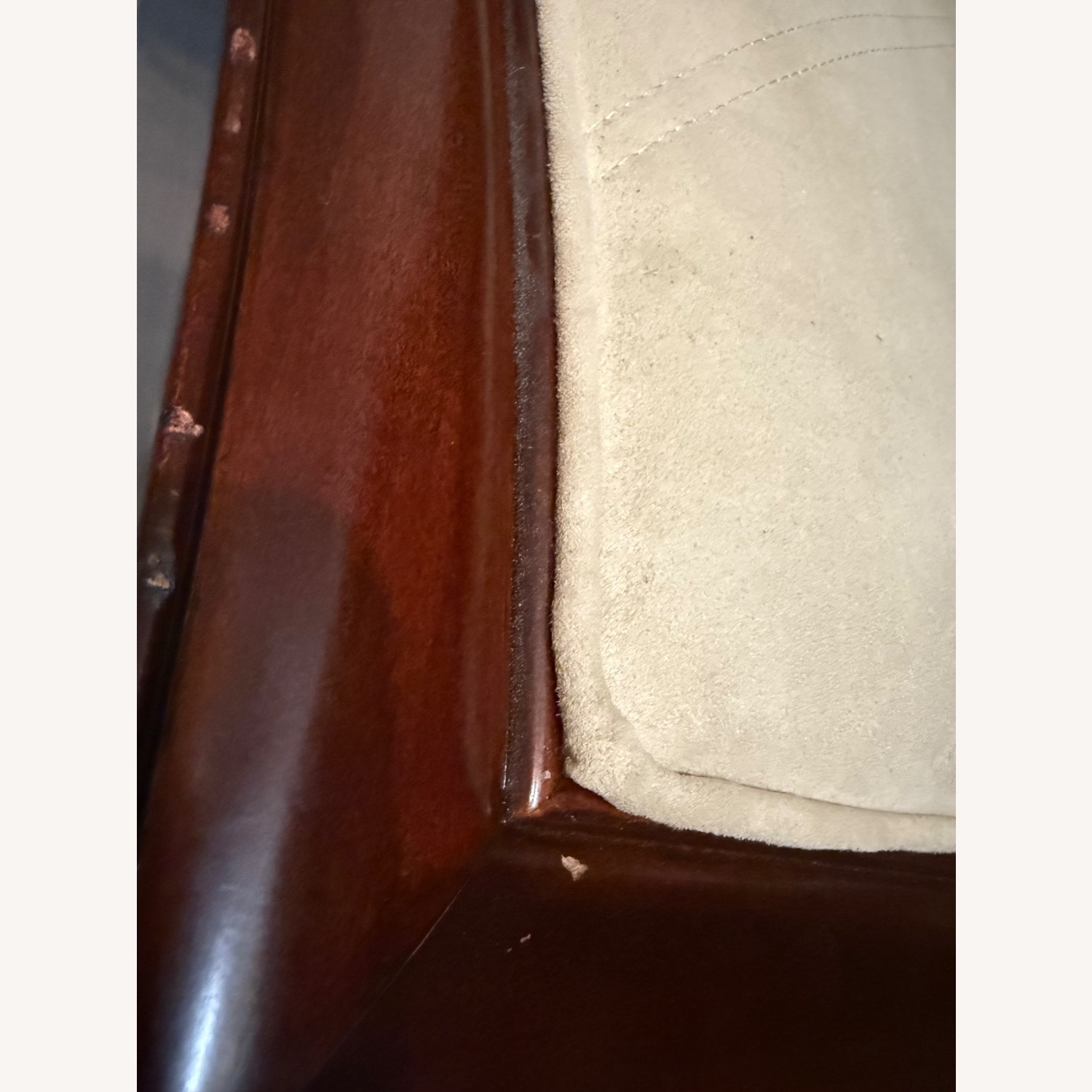 The Bombay Company Dark Brown Fabric Headboard - image-5