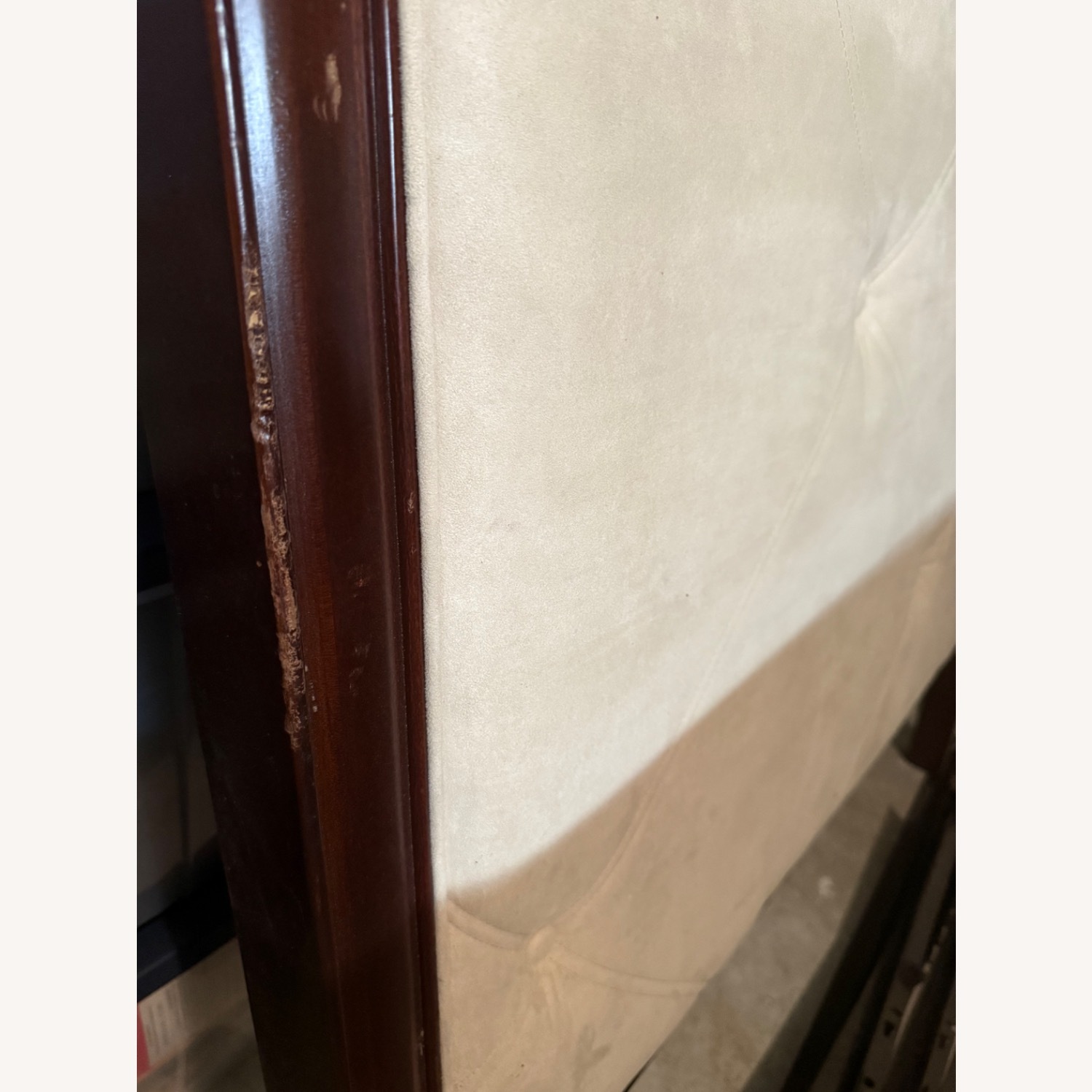 The Bombay Company Dark Brown Fabric Headboard - image-3