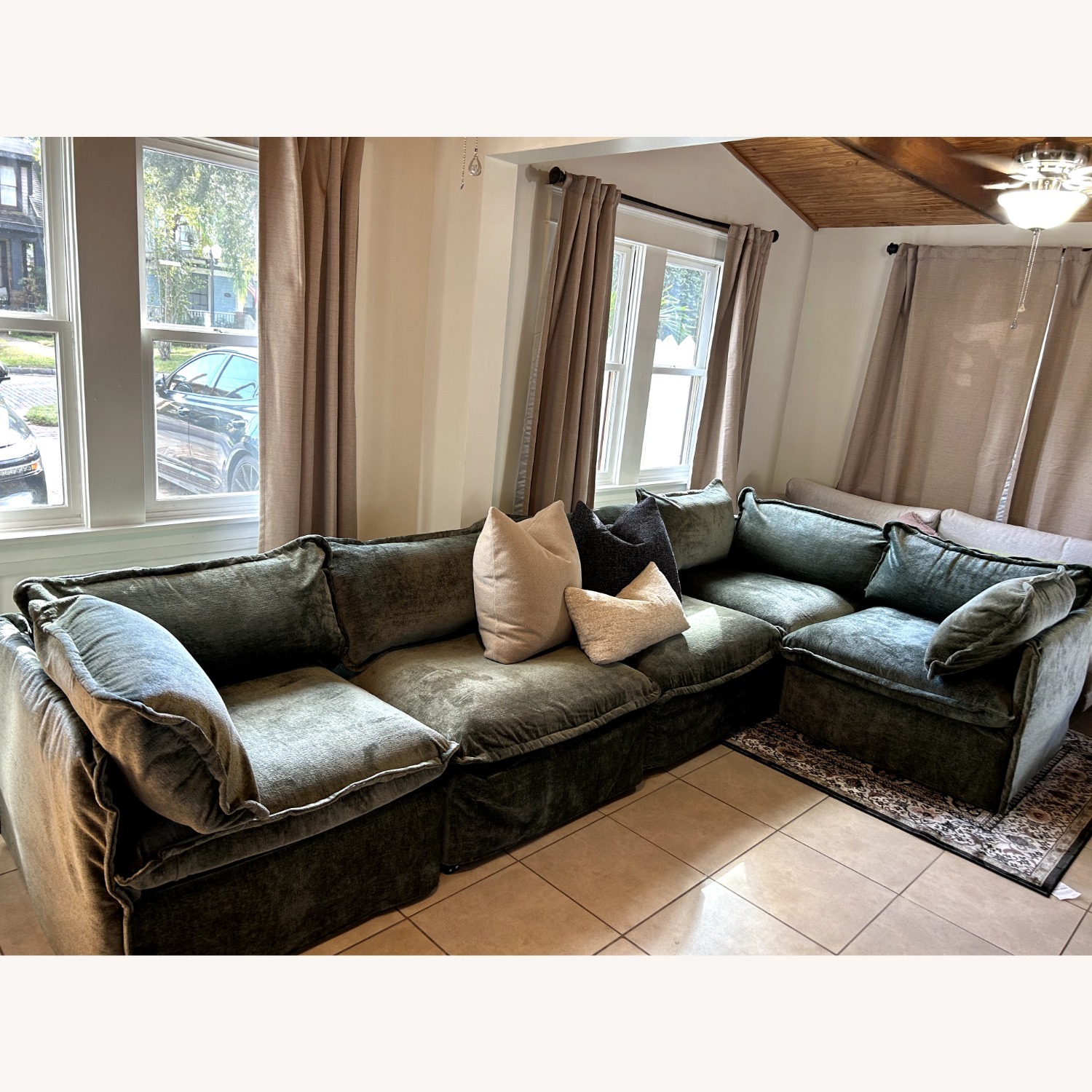 Anabei Modular Performance 5 Seater in Willow - AptDeco