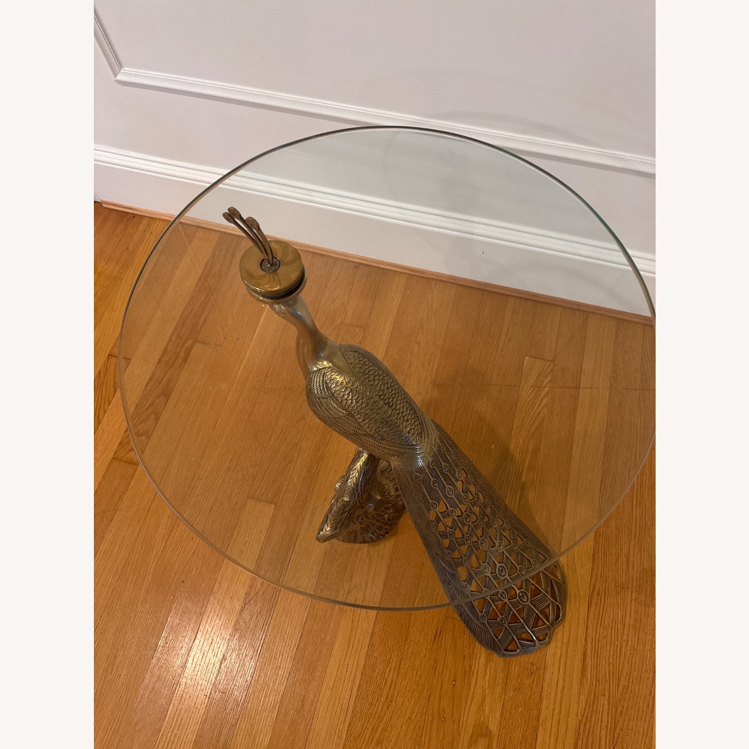 Anthropologie Peacock Edition Gold Side Table - image-4