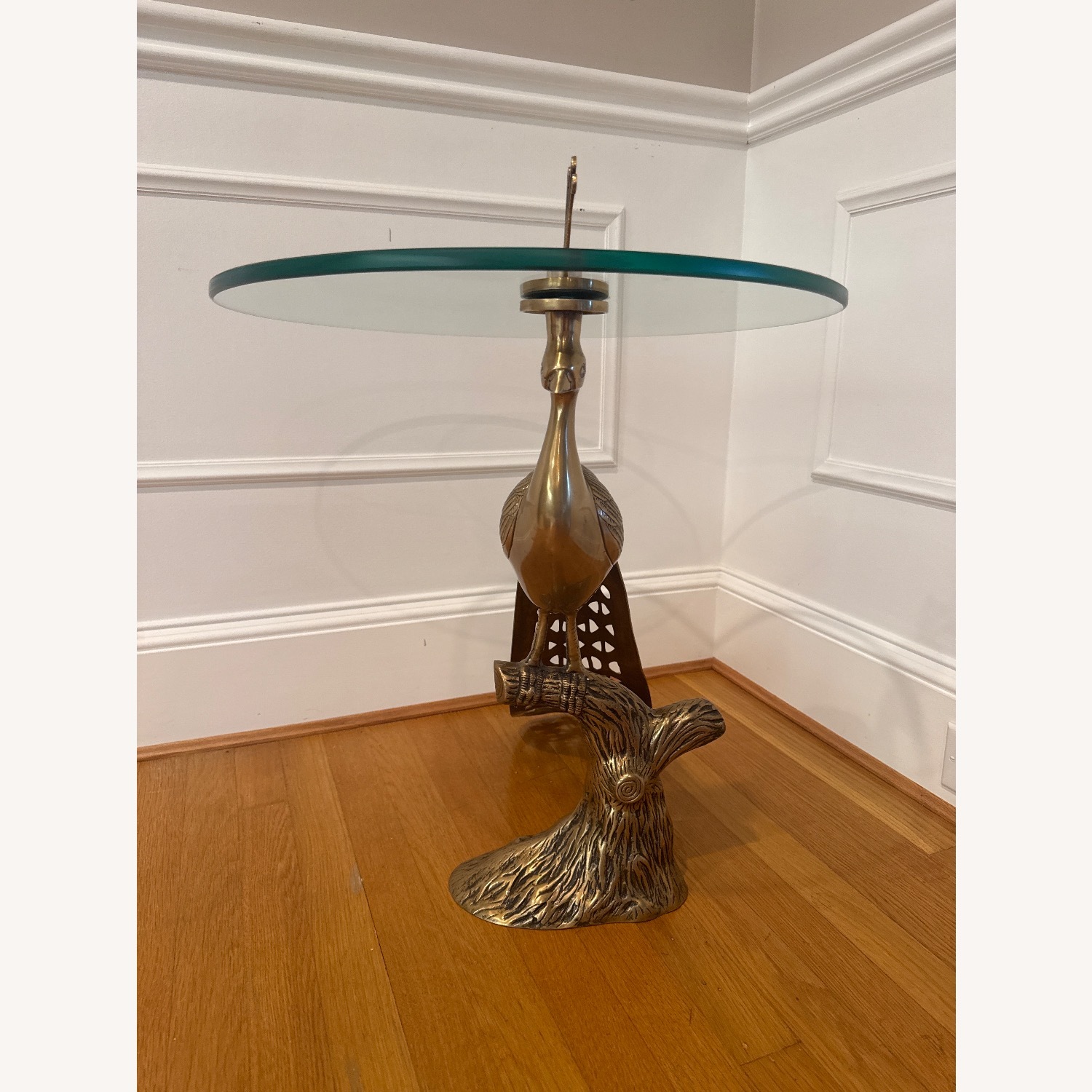 Anthropologie Peacock Edition Gold Side Table - image-2