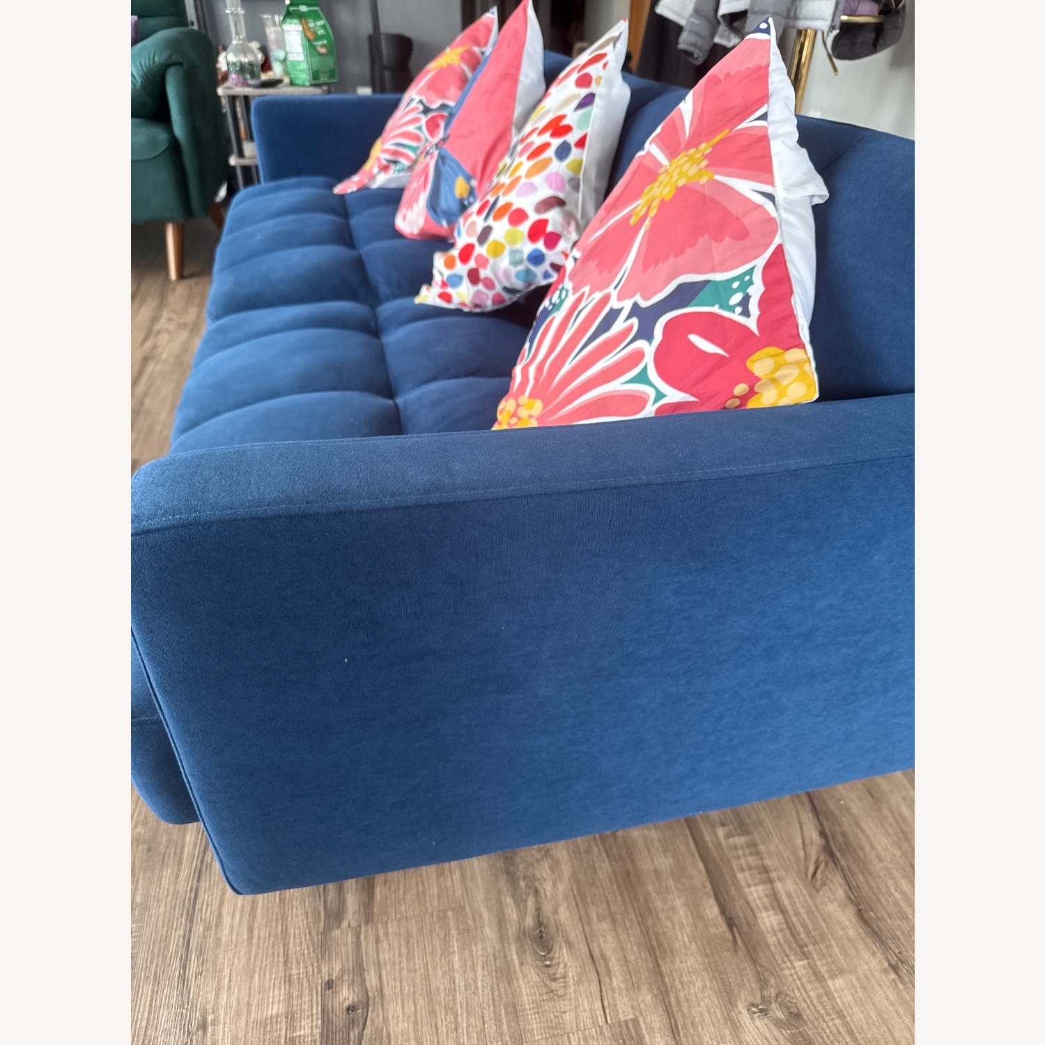 Blue Velvet Futon - image-3