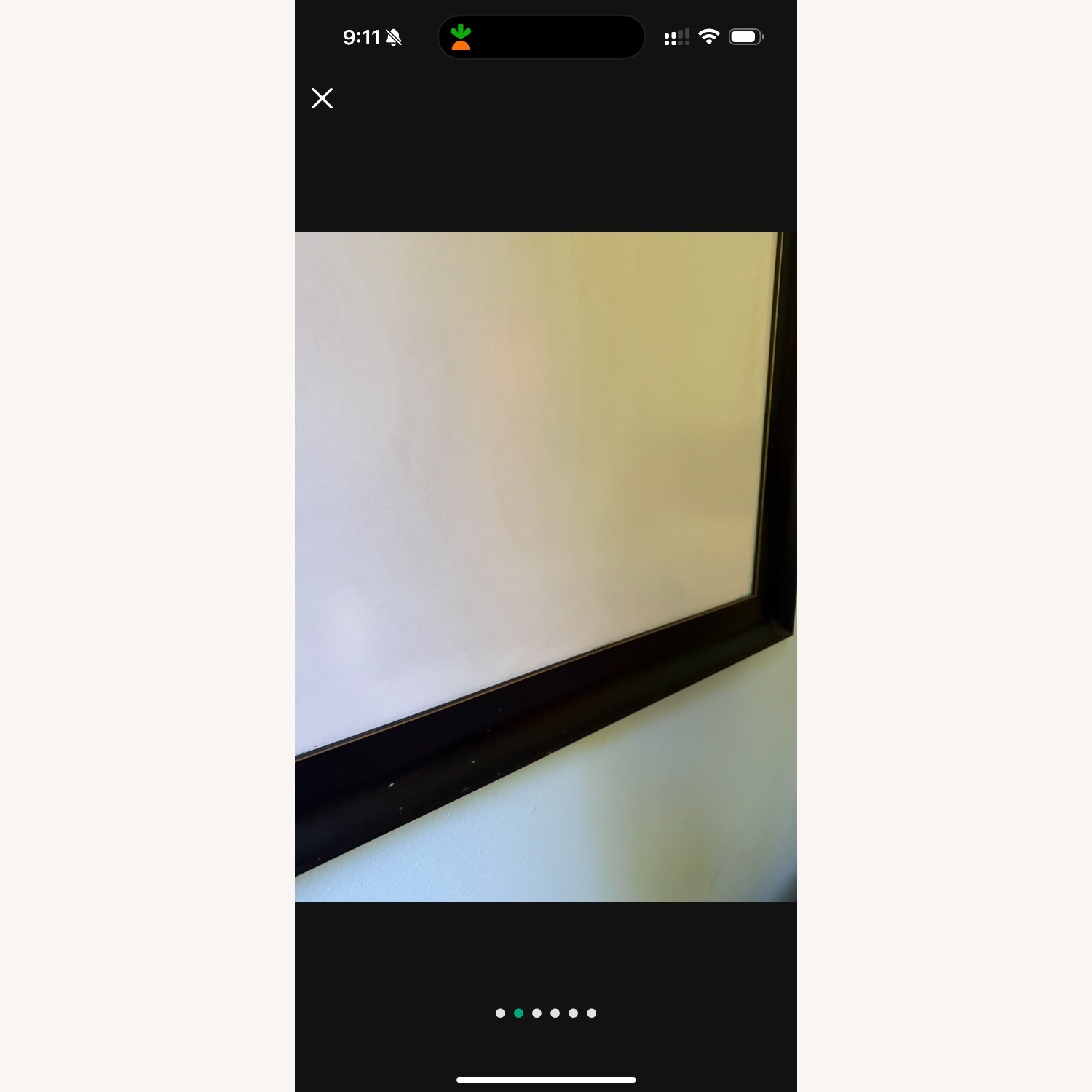 Large 4.5 Foot Framed Dry Erase White Board  - image-2