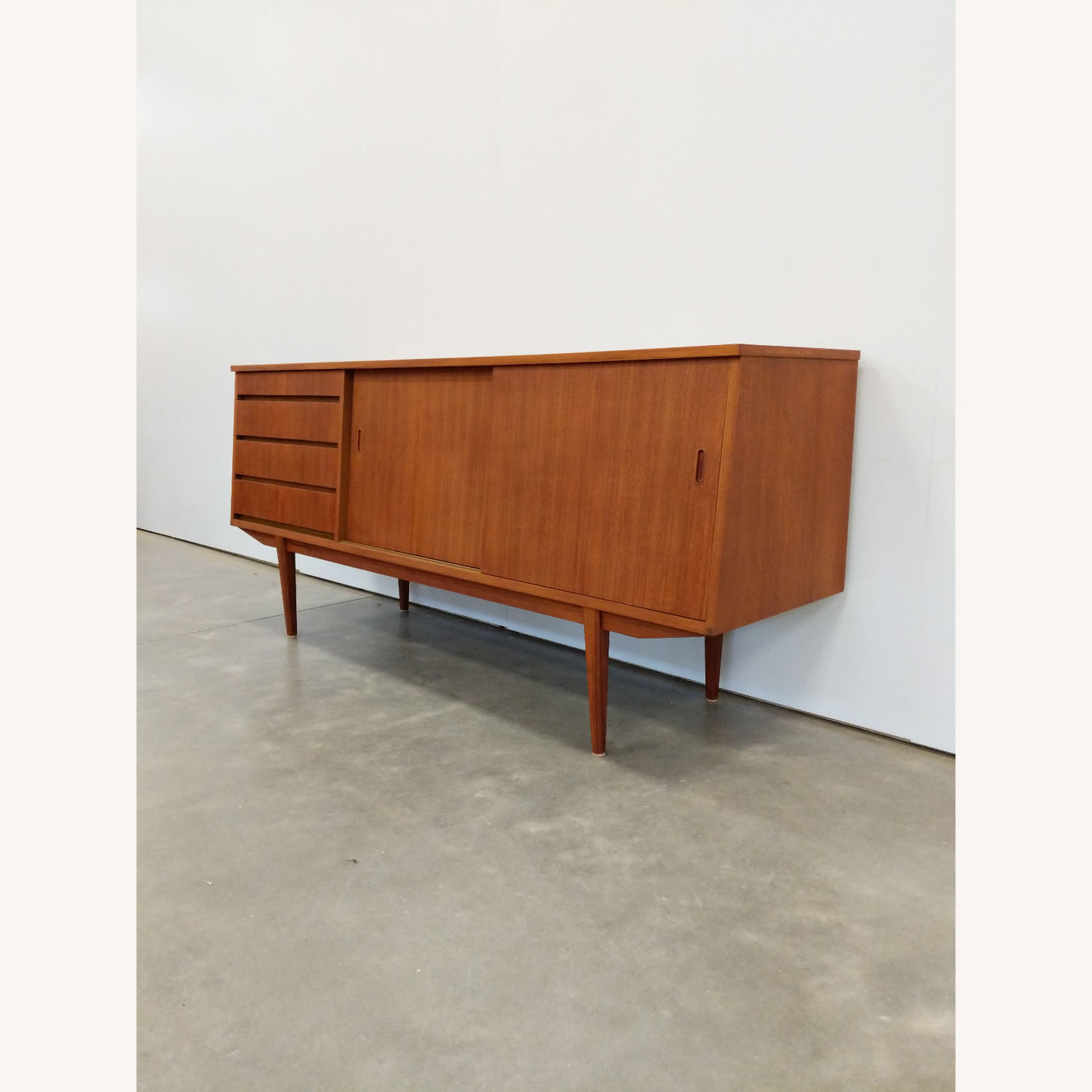 Vintage Mid Century Modern Teak Credenza - image-2