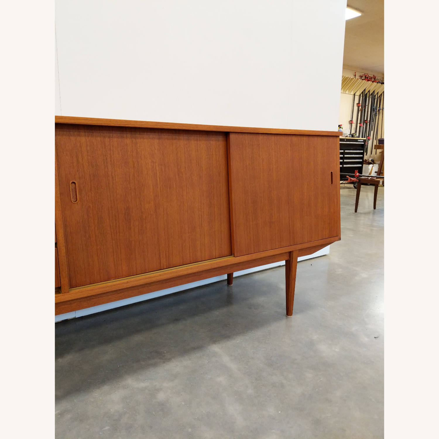 Vintage Mid Century Modern Teak Credenza - image-8