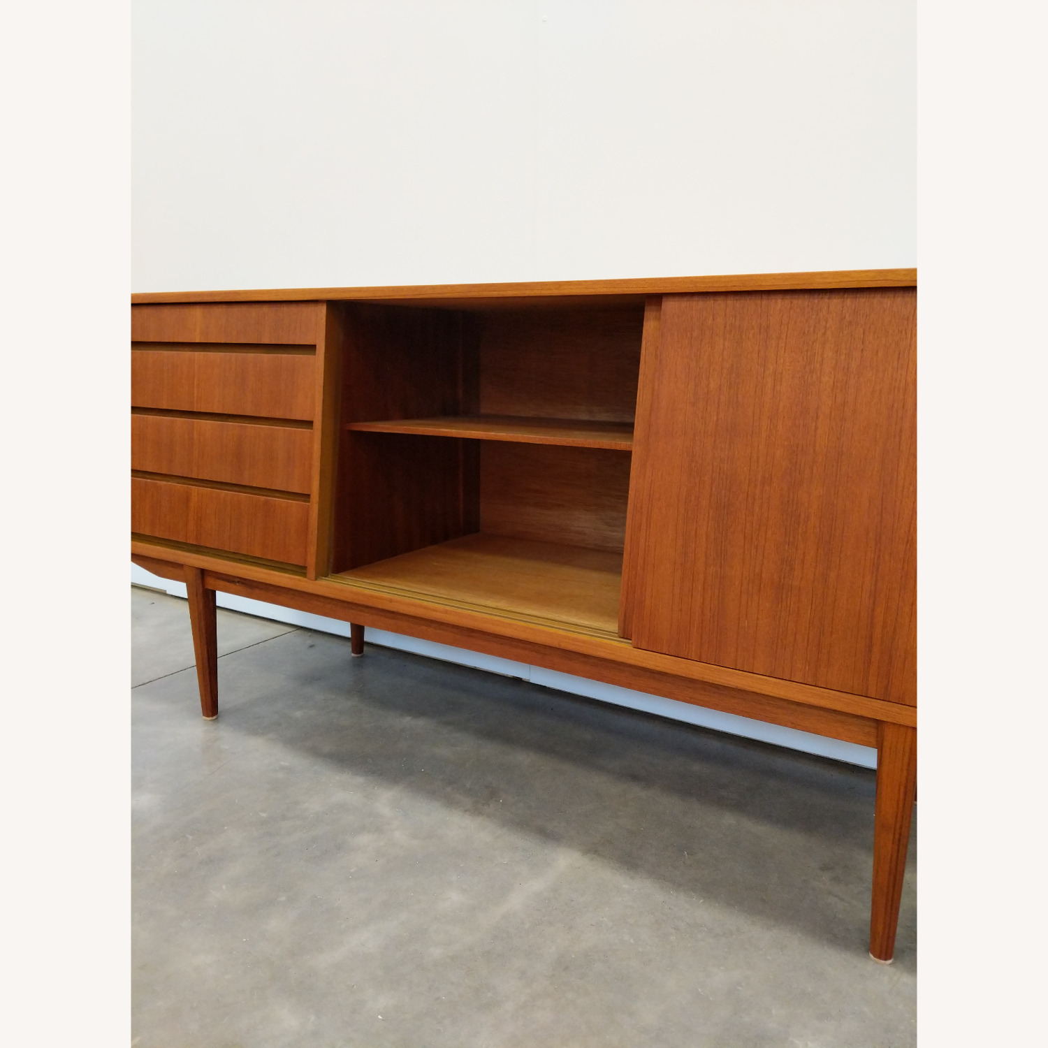 Vintage Mid Century Modern Teak Credenza - image-5