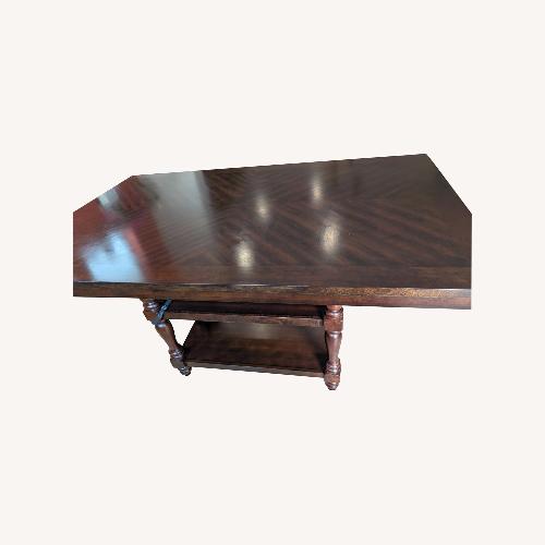Used CrownMark Furniture Dark Brown Wood Dining Table for sale on AptDeco