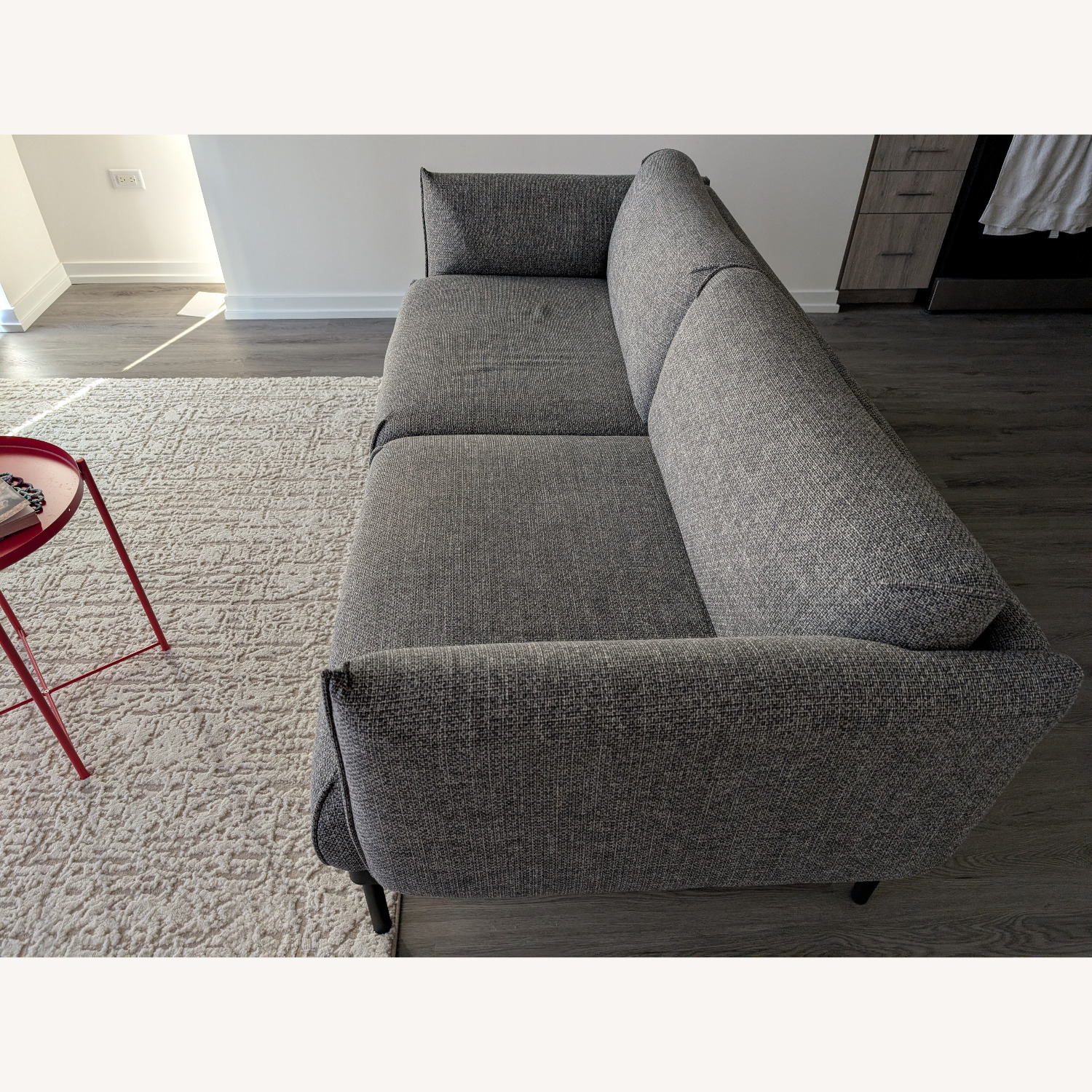 IKEA Applaryd Dark Gray Fabric Loveseat - image-3