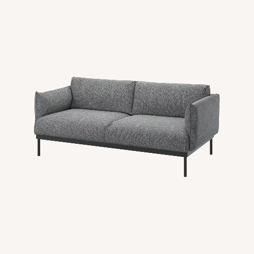 Used IKEA Applaryd Dark Gray Fabric Loveseat for sale on AptDeco