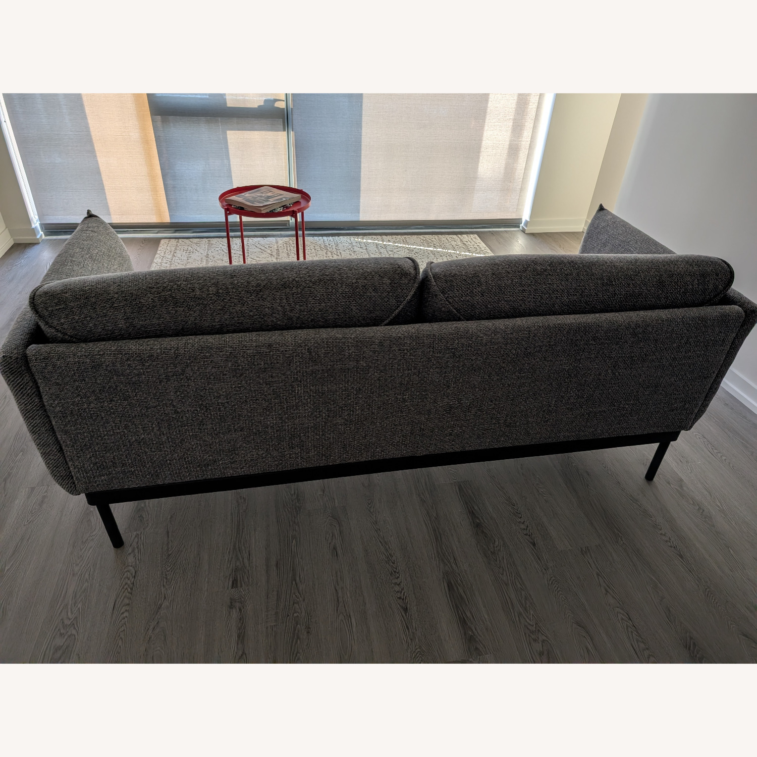 IKEA Applaryd Dark Gray Fabric Loveseat - image-2