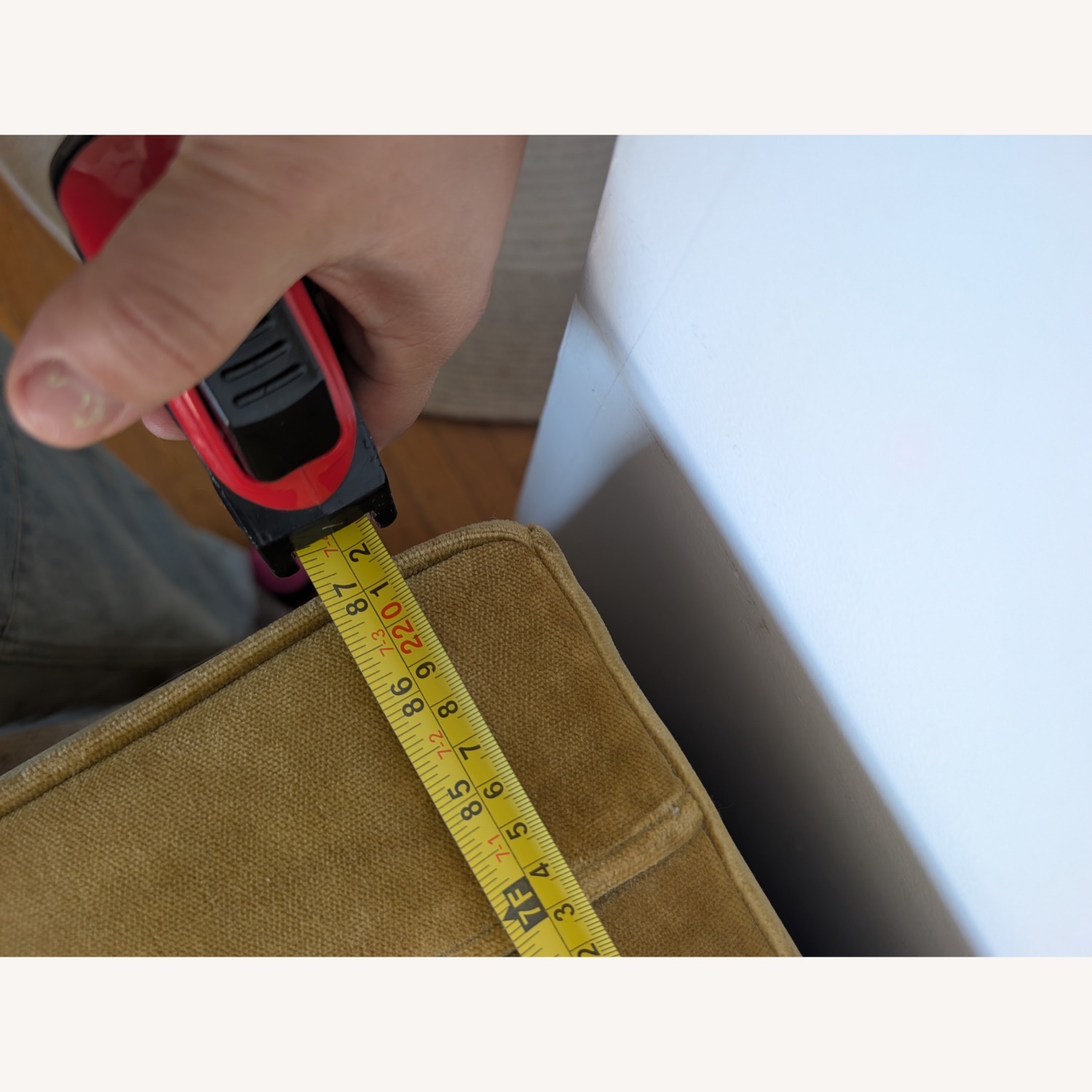 Room & Board Yellow Velvet 2 Seater Sofa - image-2