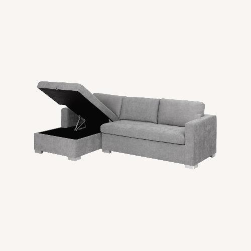 Used Article Soma Light Gray Fabric Sleeper Sofa for sale on AptDeco