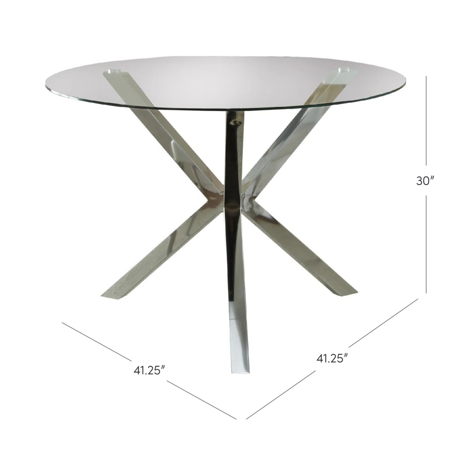 Wayfair Round Glass Top Metal Base Dining Table - image-4