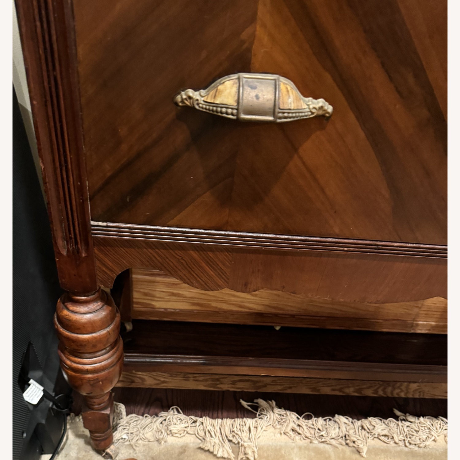 Dark Brown Wood Wall Unit - image-6