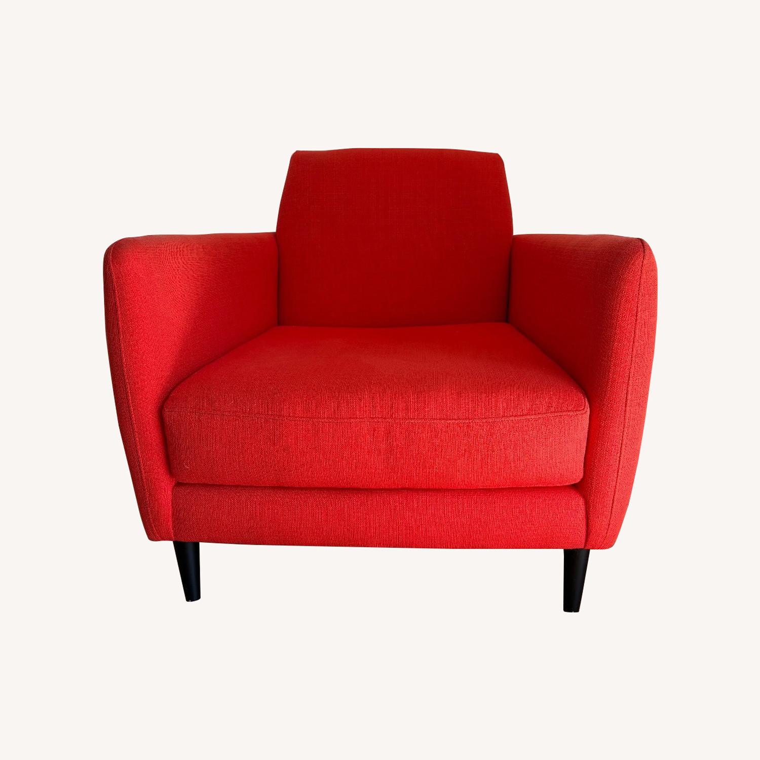 CB2 Parlour Orange Accent Chair - image-0