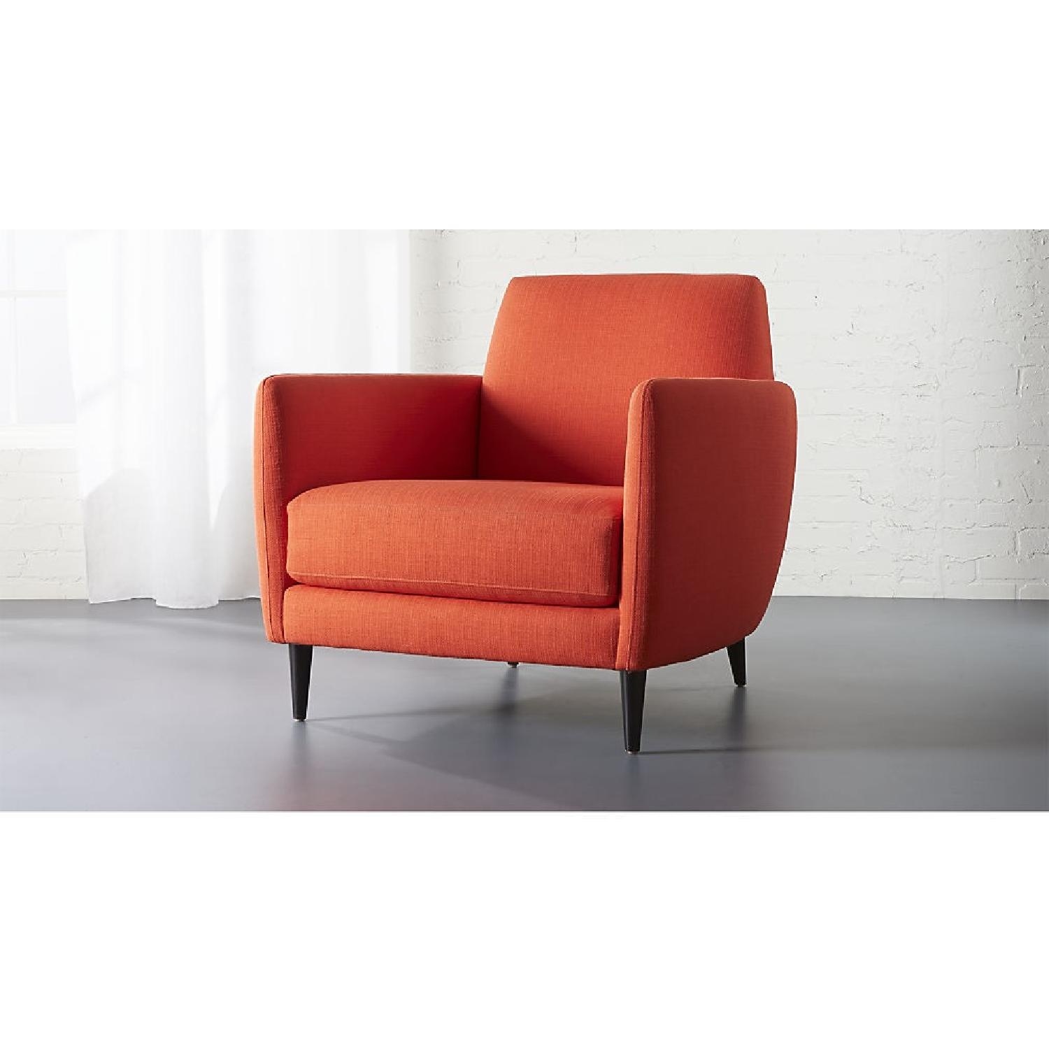 CB2 Parlour Orange Accent Chair - image-8