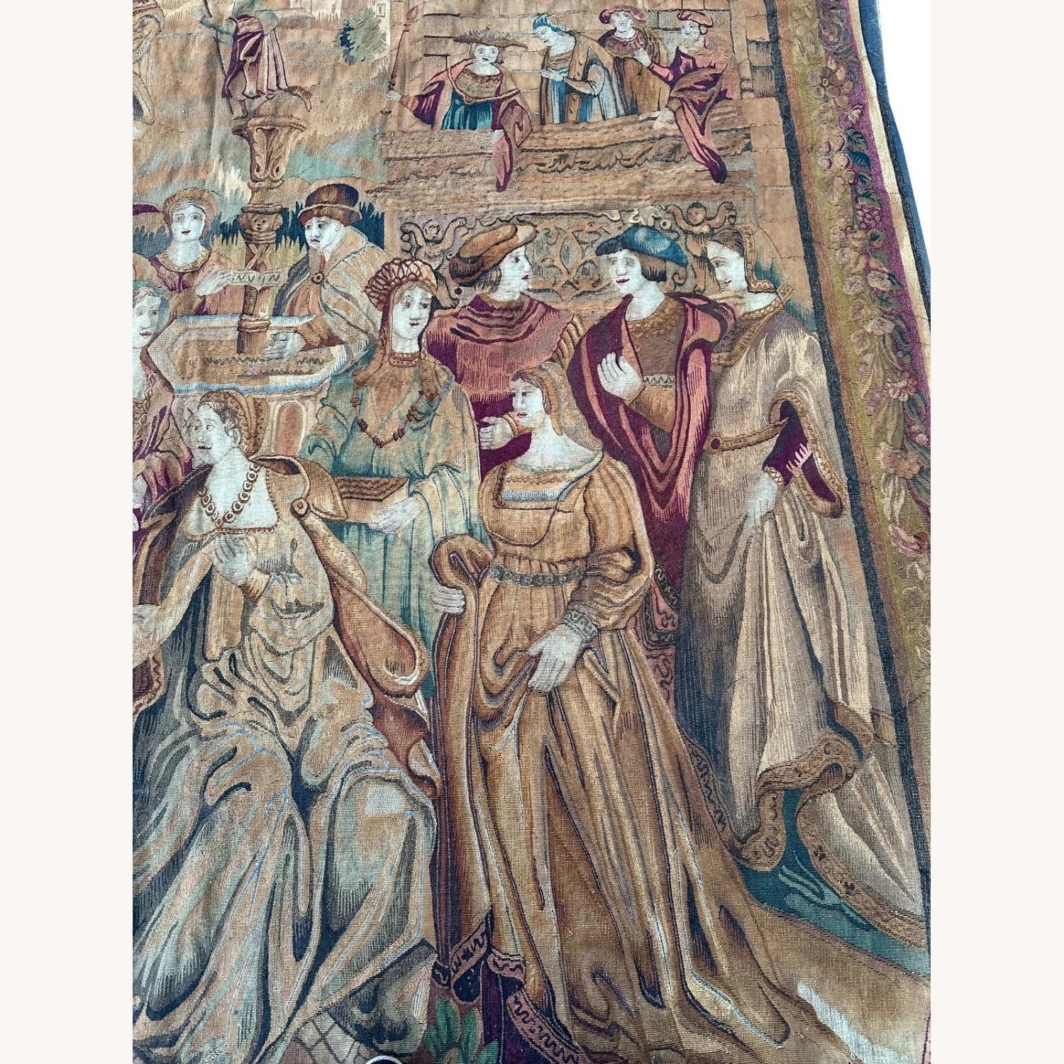 8x9 European Courtship Tapestry - image-8